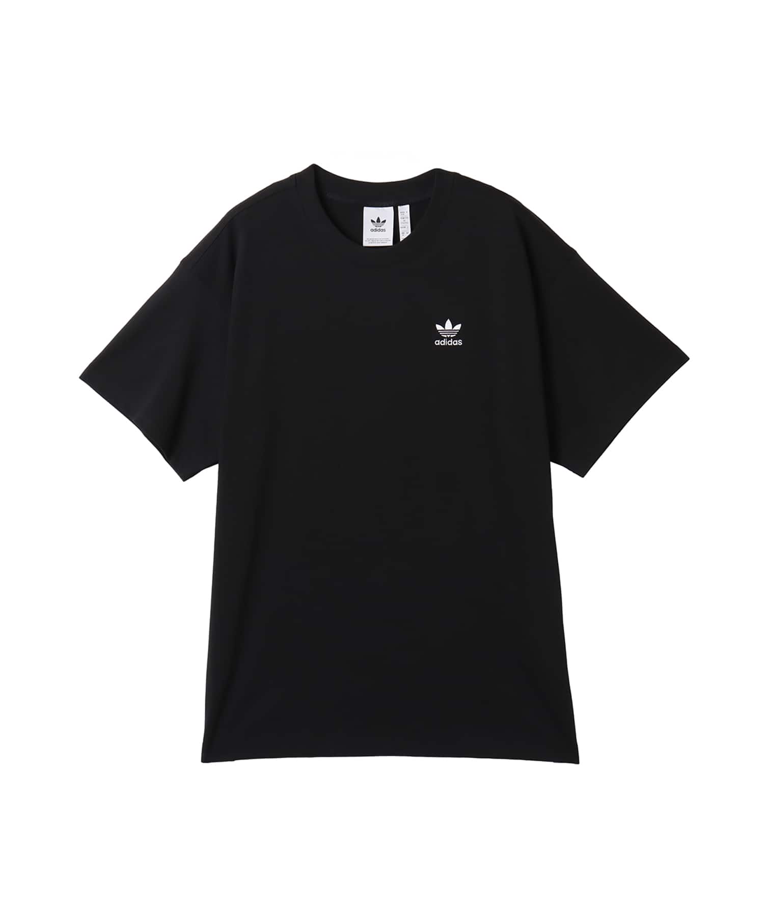 adidas TREFOIL ESSENTIALS OVERSIZED T-SHIRT ブラックのメイン画像