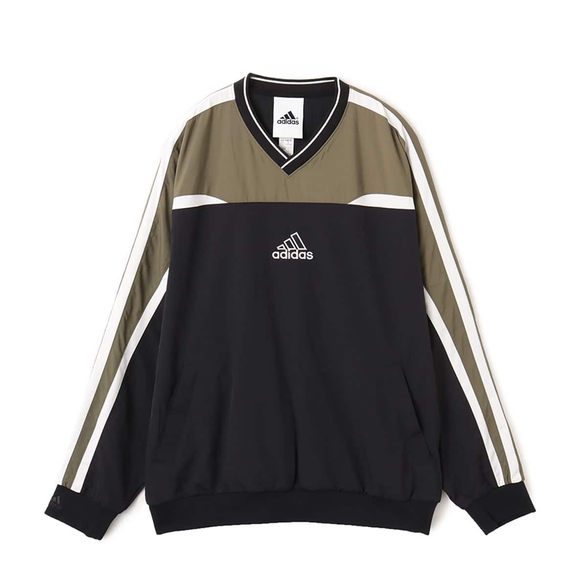 adidas CUTLINE PULLOVER ブラック/オリーブストレータのメイン画像