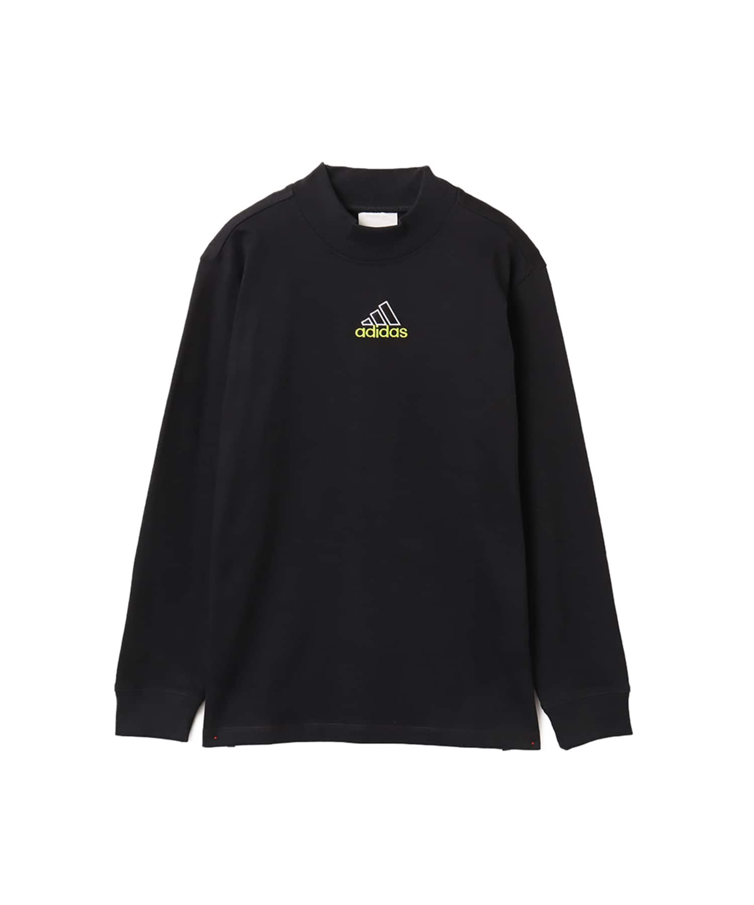 adidas LONG SLEEVE MOCK NECK ブラックのメイン画像
