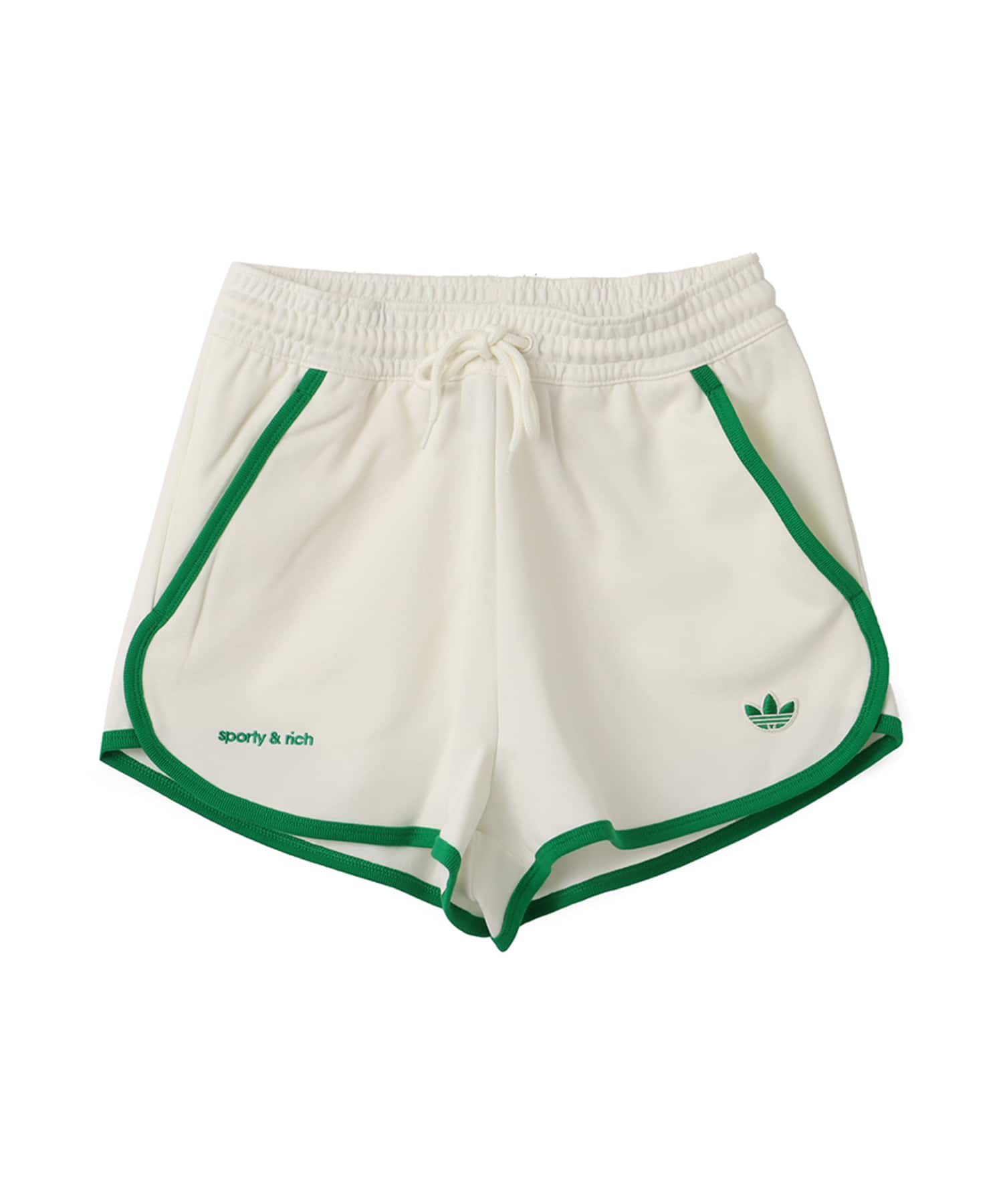 adidas SPORTY & RICH SHORTS オフホワイトのメイン画像