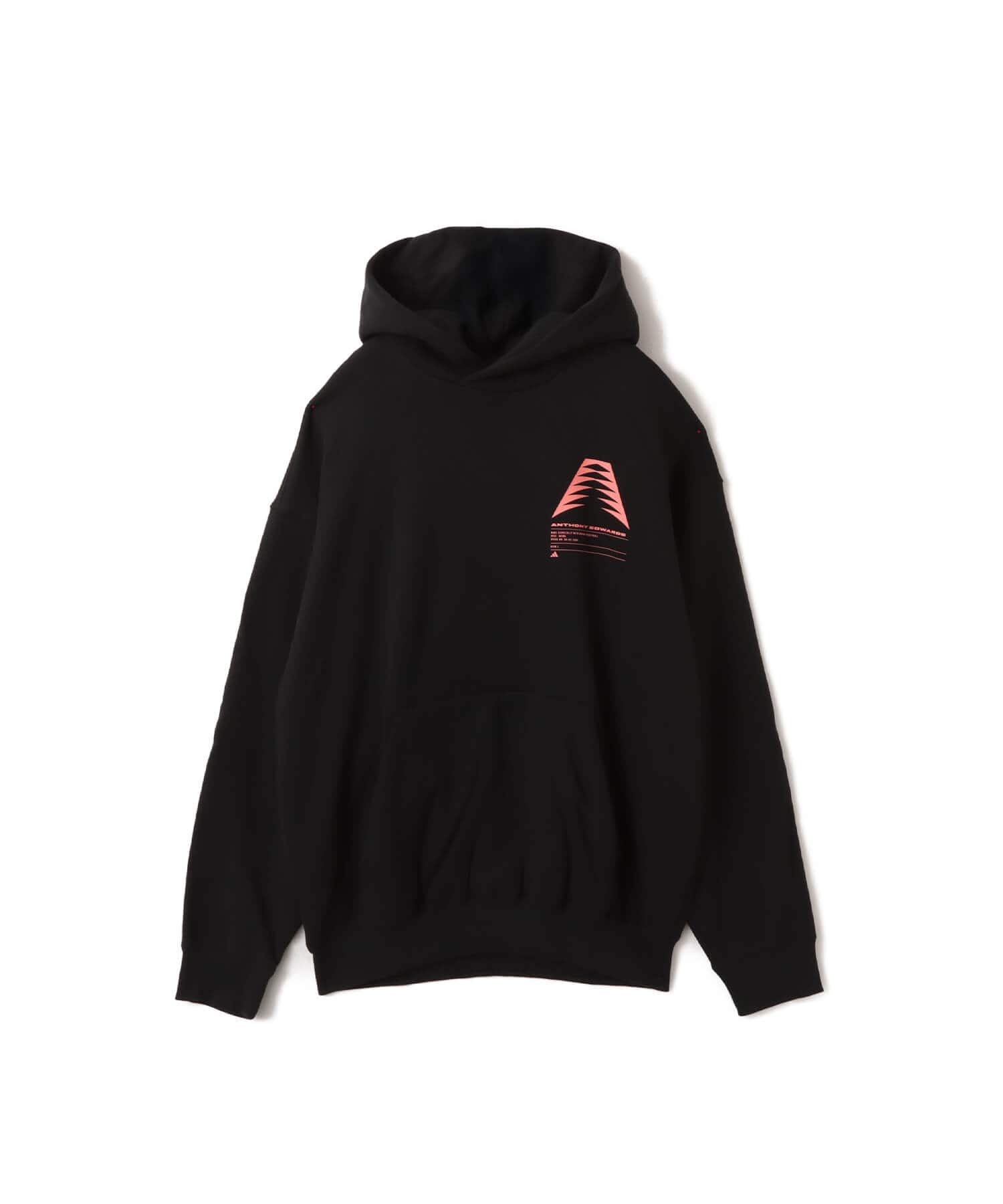 adidas ANTHONY EDWARDS SCHEMATIC HOODY ブラックのメイン画像