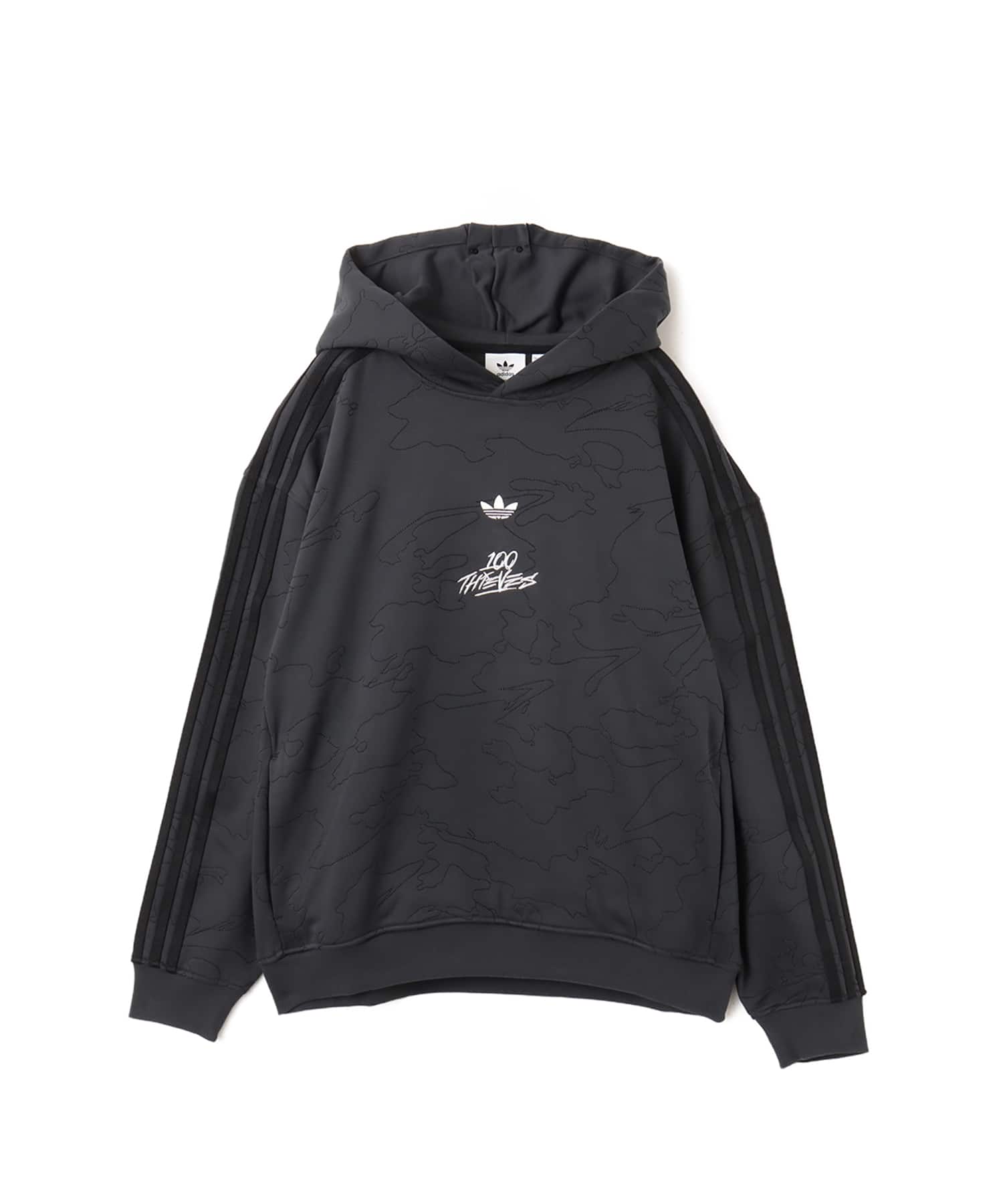 adidas 100 THIEVES HOODIE カーボンのメイン画像