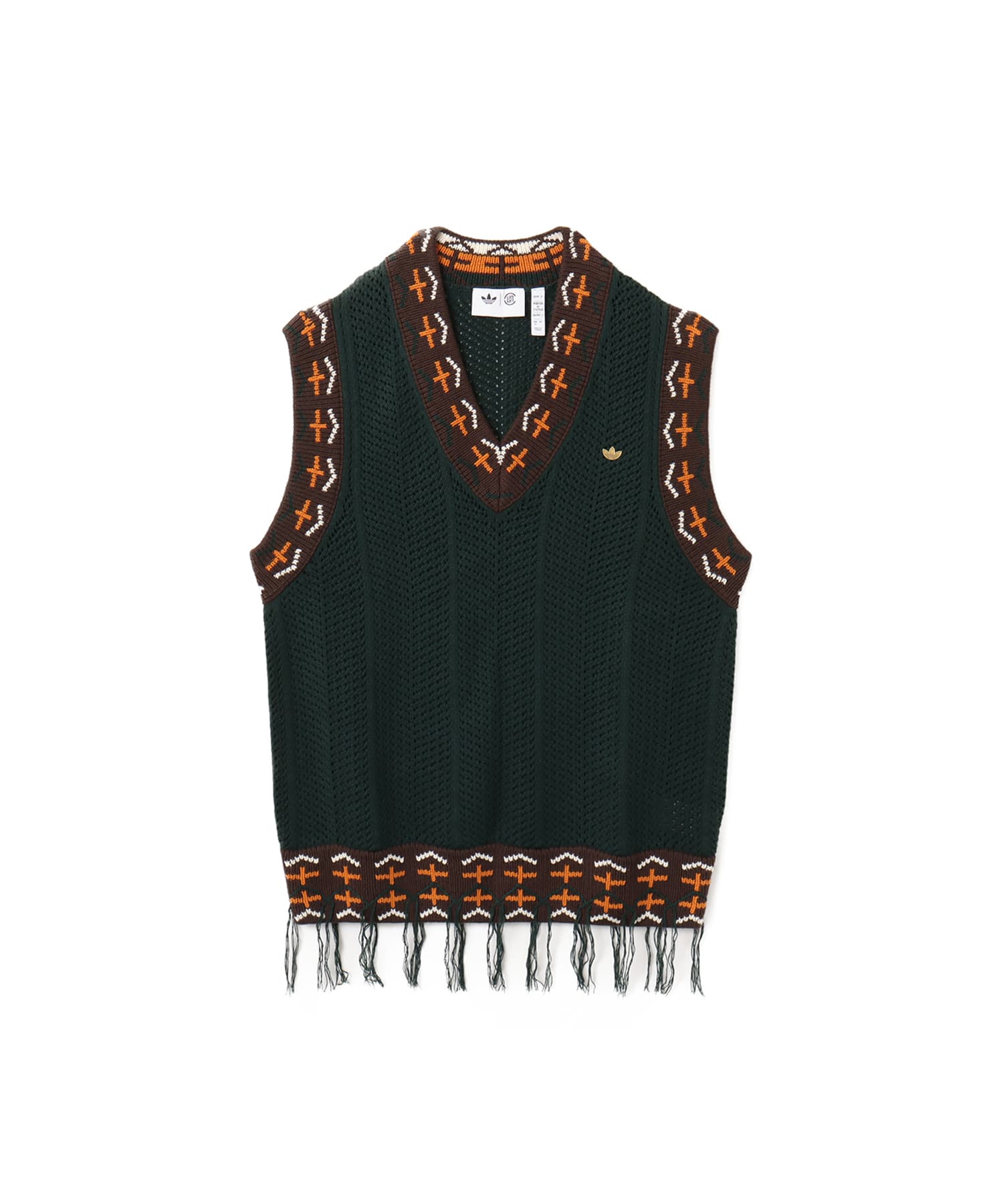 adidas CLOT CROCHET VEST BY EDISON CHEN グリーンナイトのメイン画像