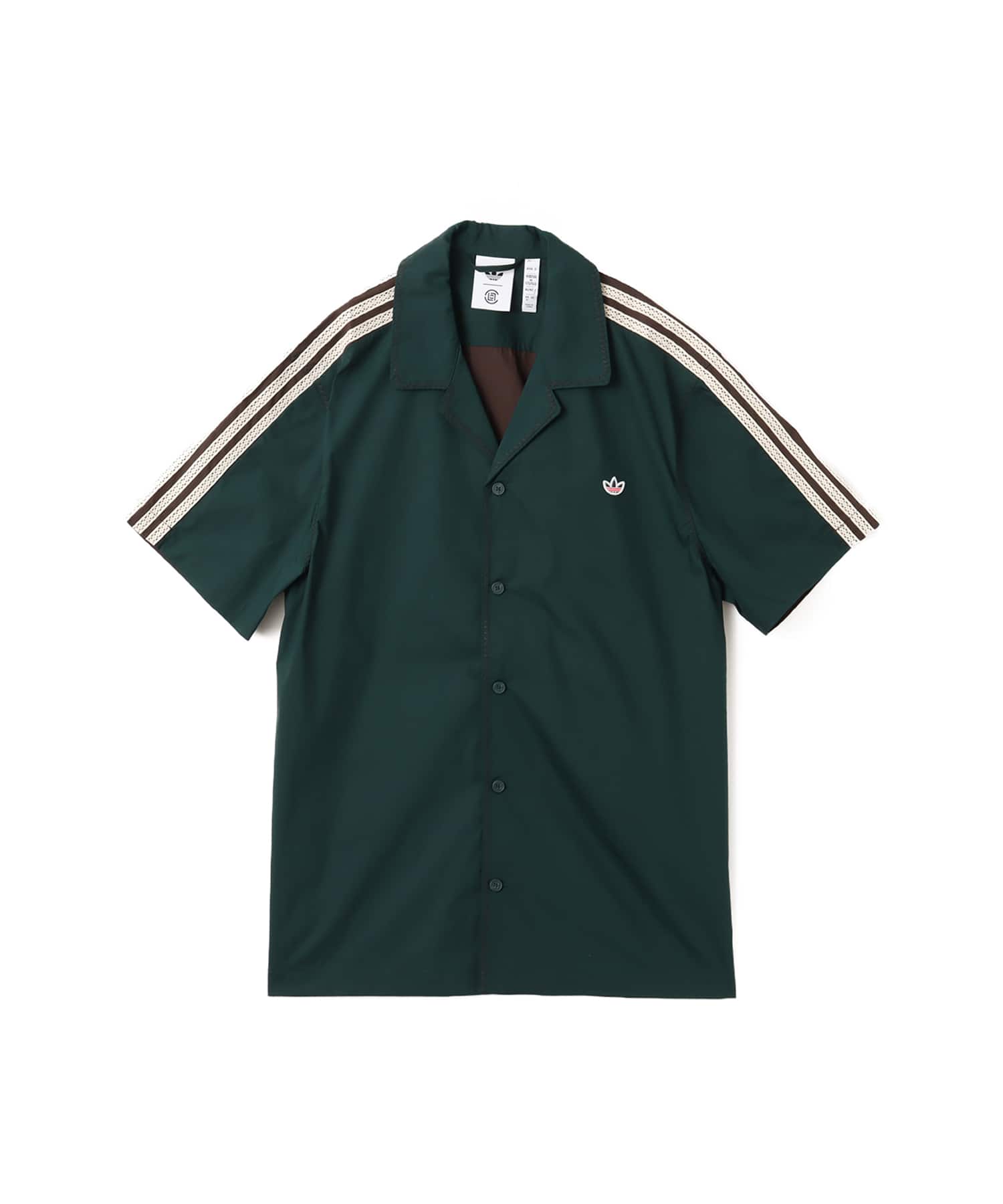 adidas CLOT BOWLING SHIRT BY EDISON CHEN ダークブラウンのメイン画像