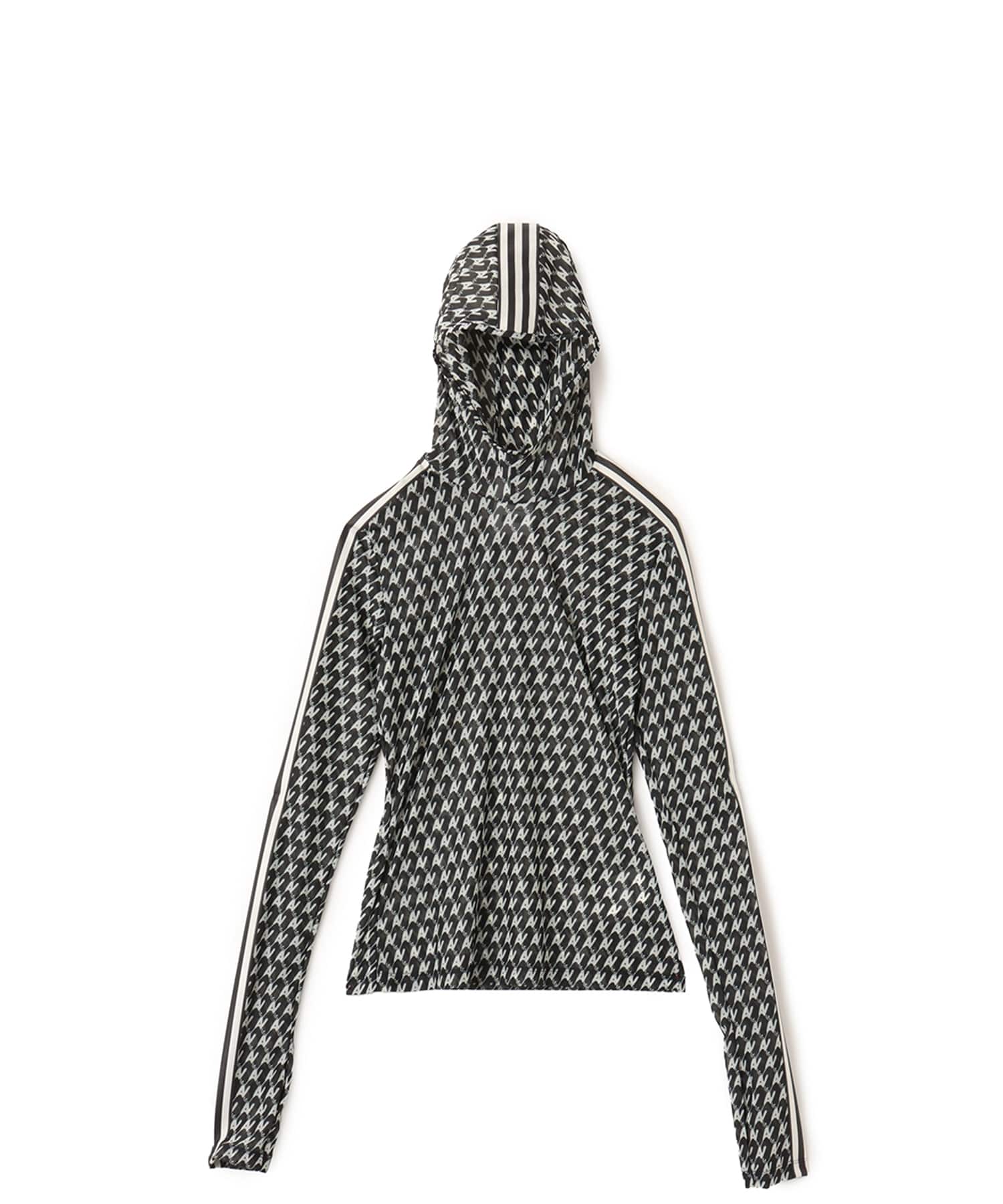 adidas by Avavav MESH ALLOVER PRINT LONG-SLEEVE TOP ブラックのメイン画像