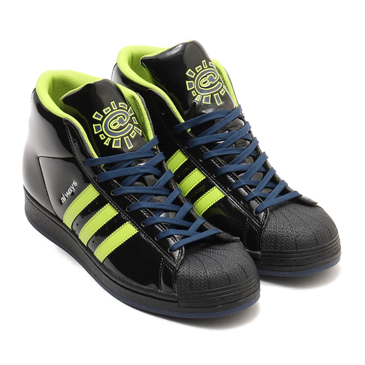adidas PRO MODEL X ALWAYS CORE BLACK/SEMI SOLAR SLIME/COLLEGE NAVYのメイン画像