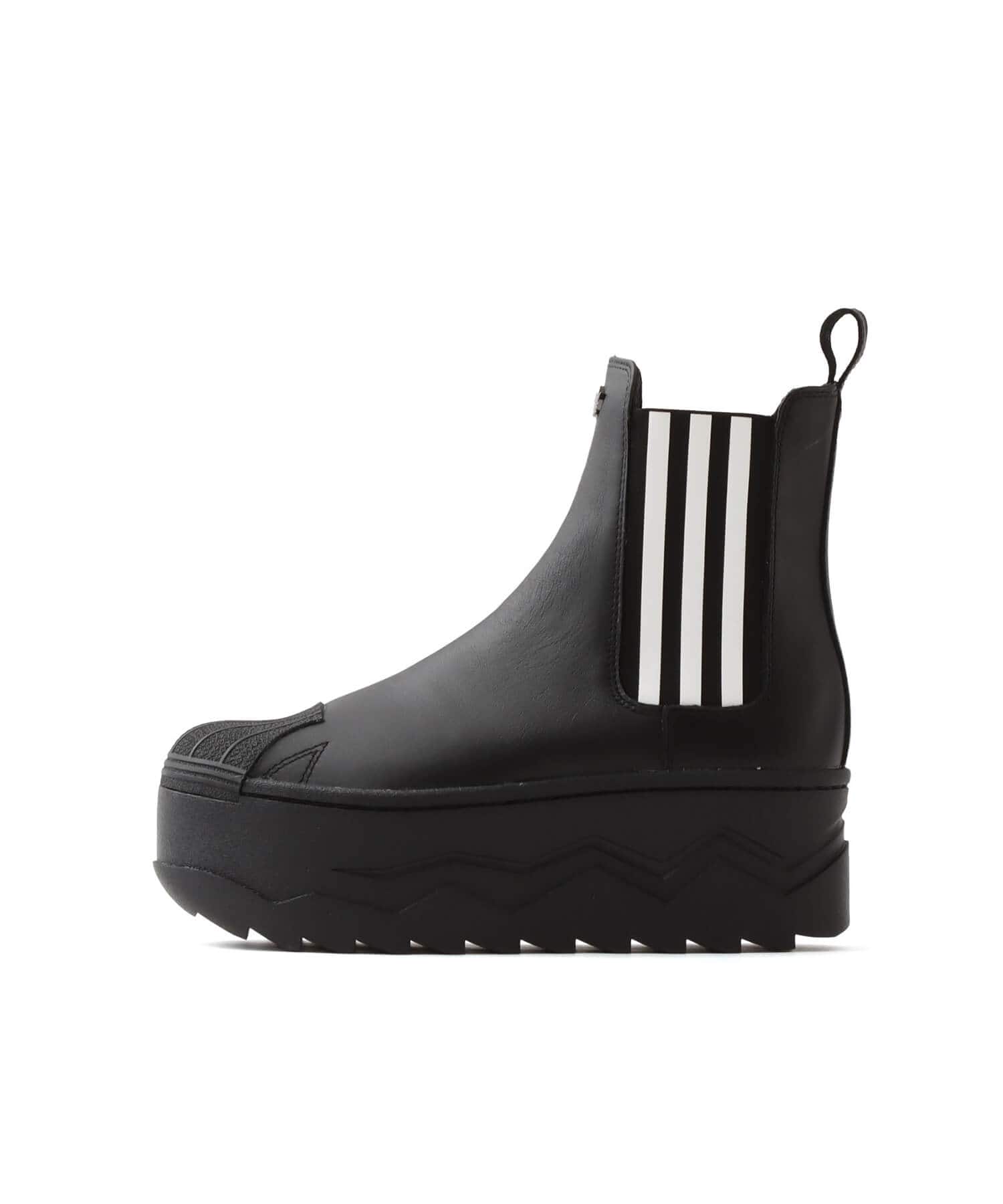 adidas SSTR PLATFORM BOOTS atmos pink CBLACK/FTWWHT/CREWHTのメイン画像