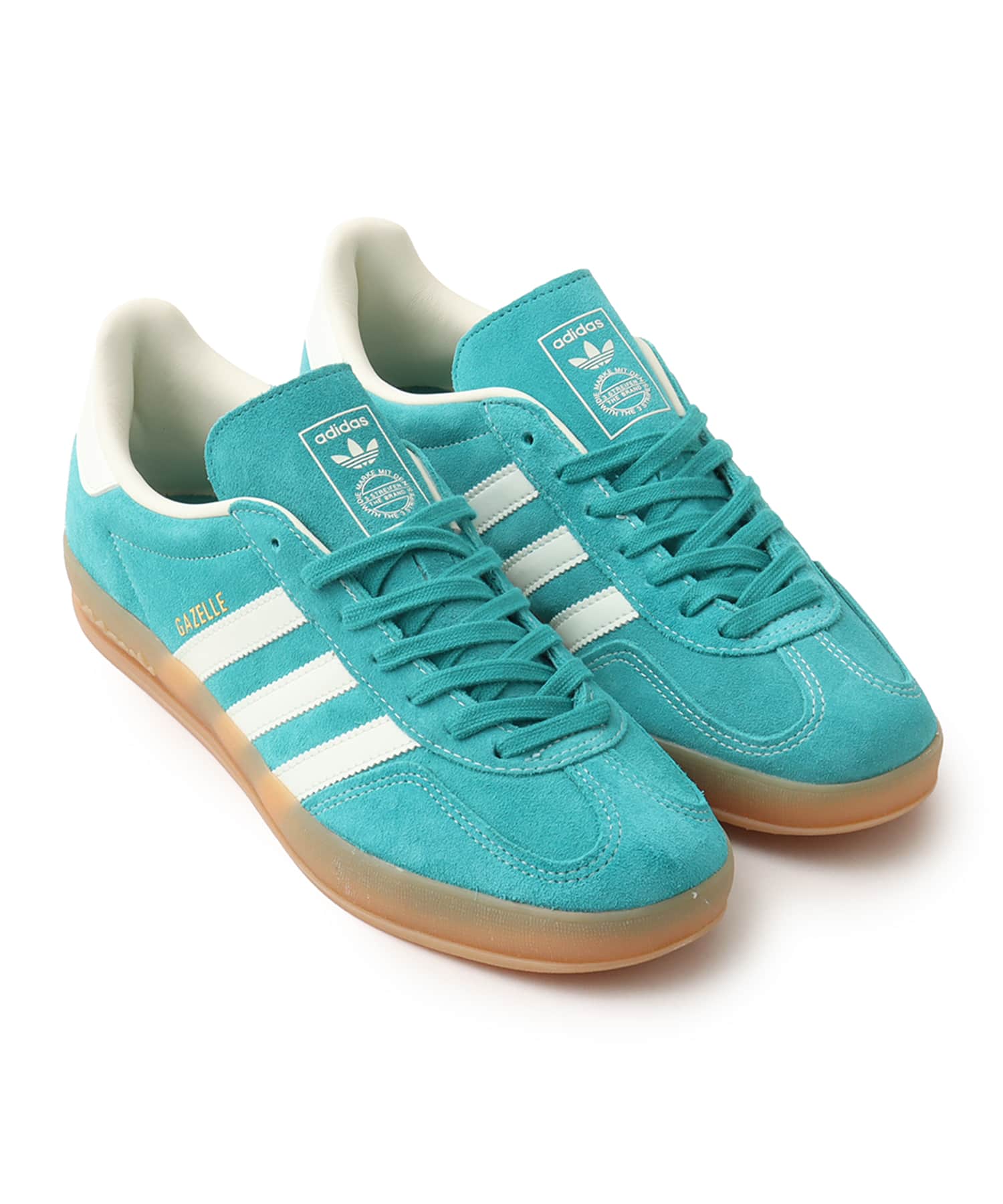 adidas GAZELLE INDOOR PURTEA/OWHITE/GOLDMTのメイン画像