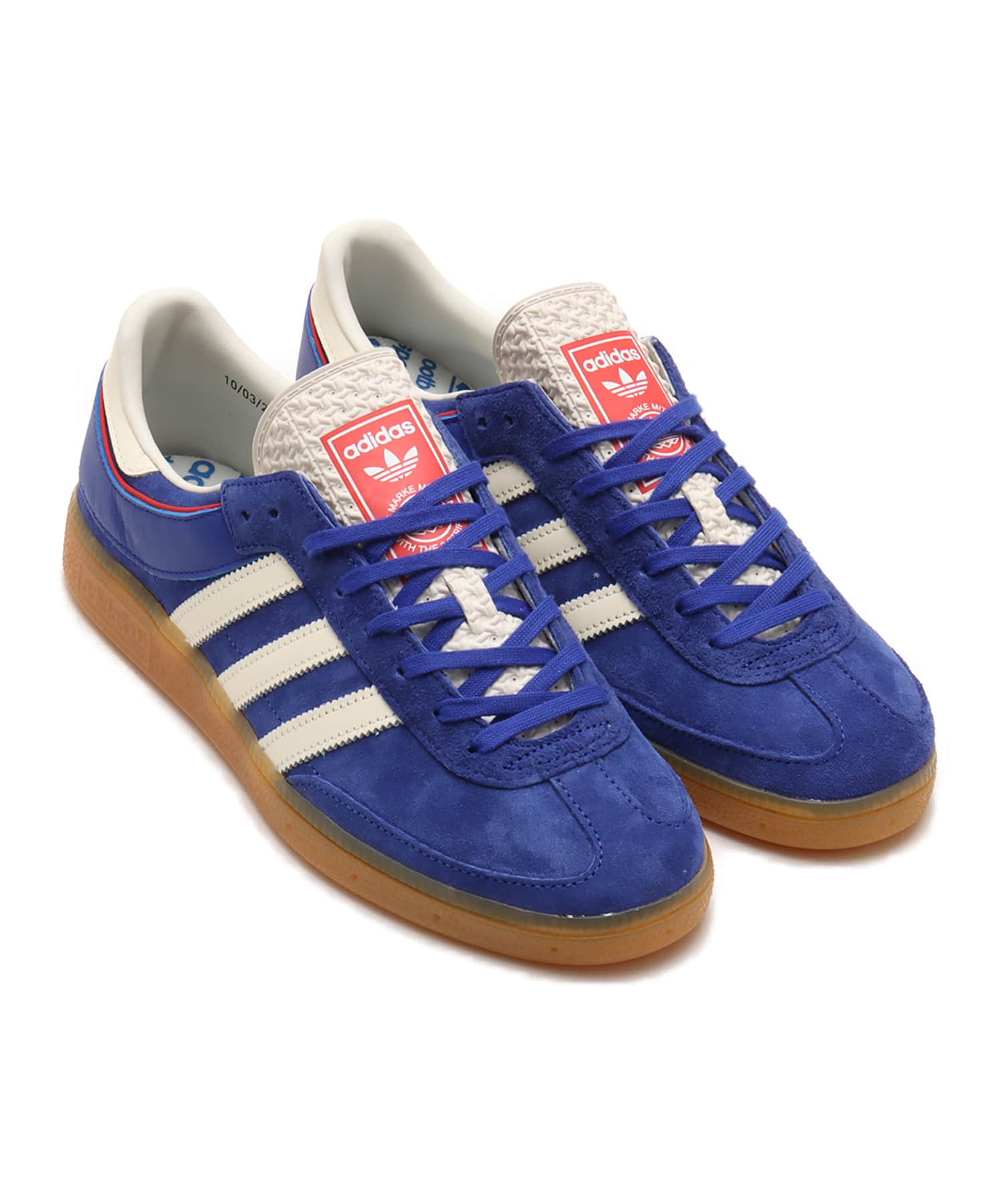 adidas HANDBALL CUP SPZL ｾﾐLUCID BLUE/CREAM WHITE/GUMのメイン画像