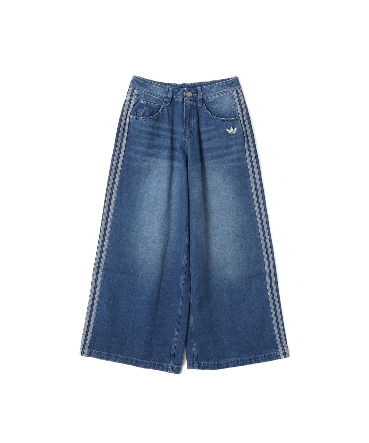 adidas ADICOLOR FIREBIRD OVERSIZED DENIM PANT インディゴデニムのメイン画像