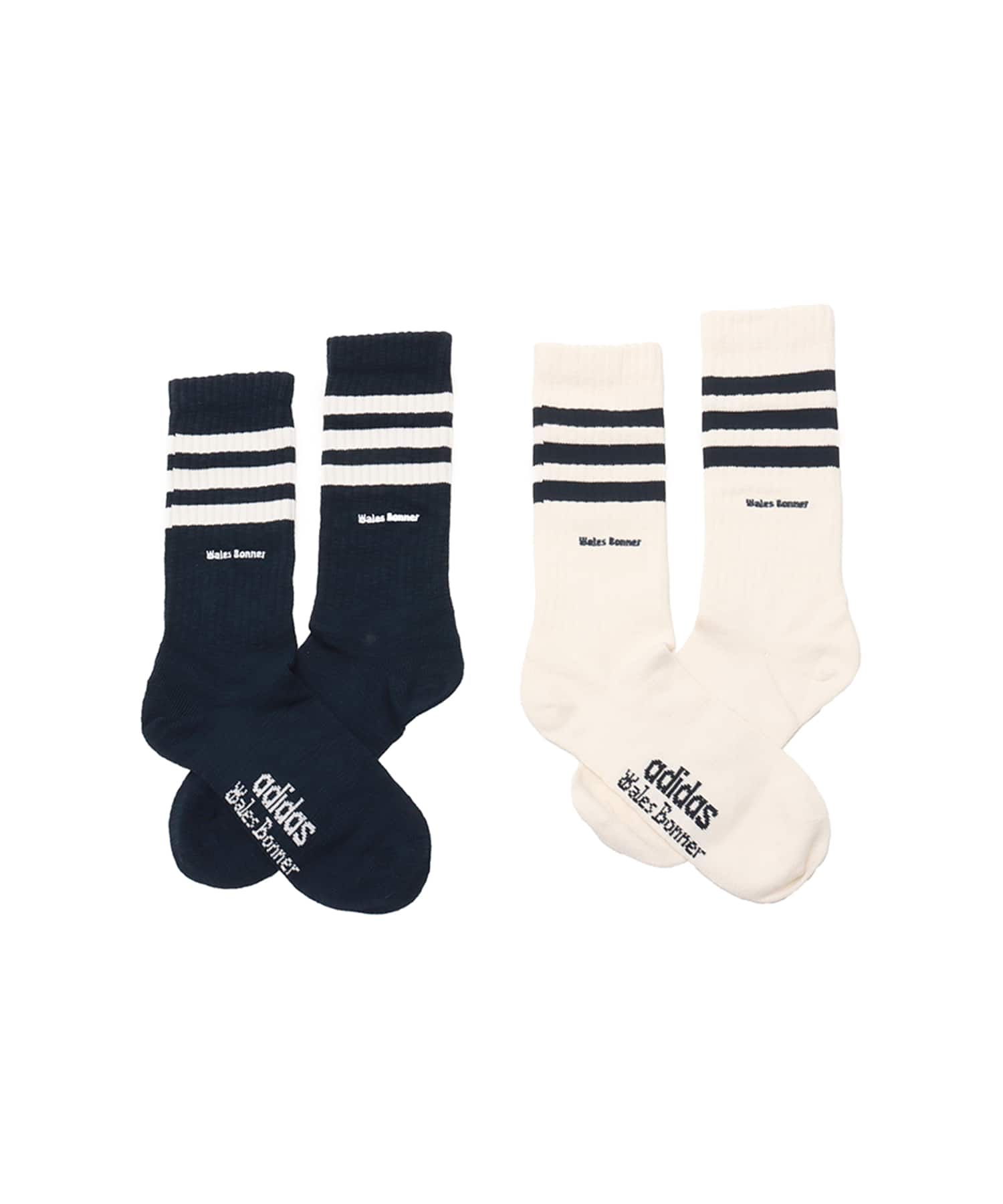 adidas WALES BONNER 3-STRIPES SOCKS ナイトネイビー/チョークホワイトのメイン画像