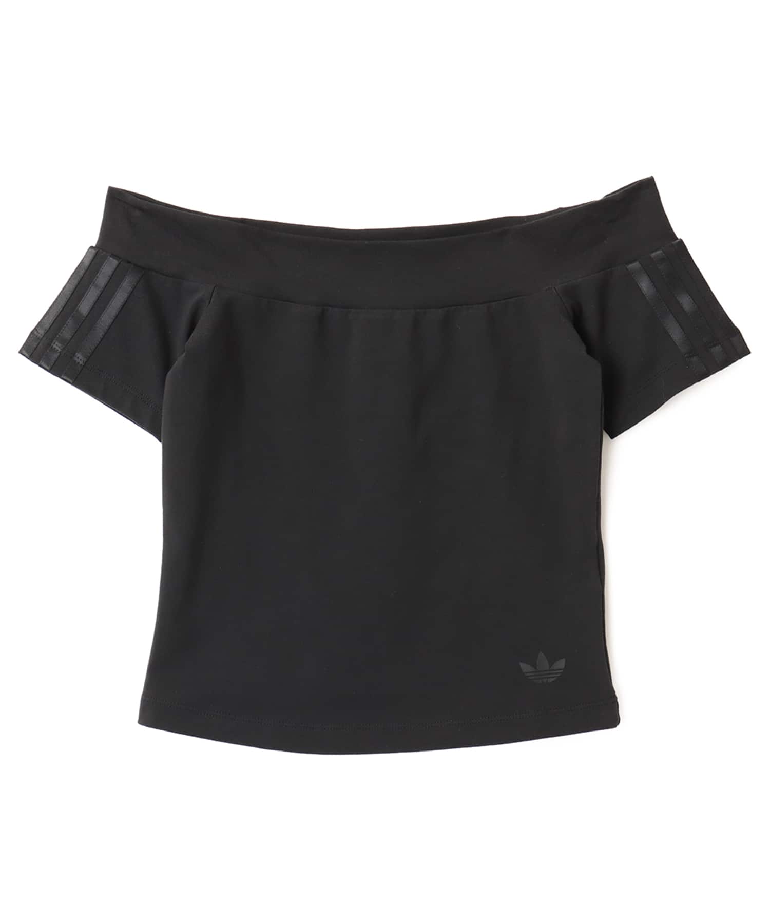adidas ADICOLOR BANDEAU SHORT SLEEVE ブラックのメイン画像