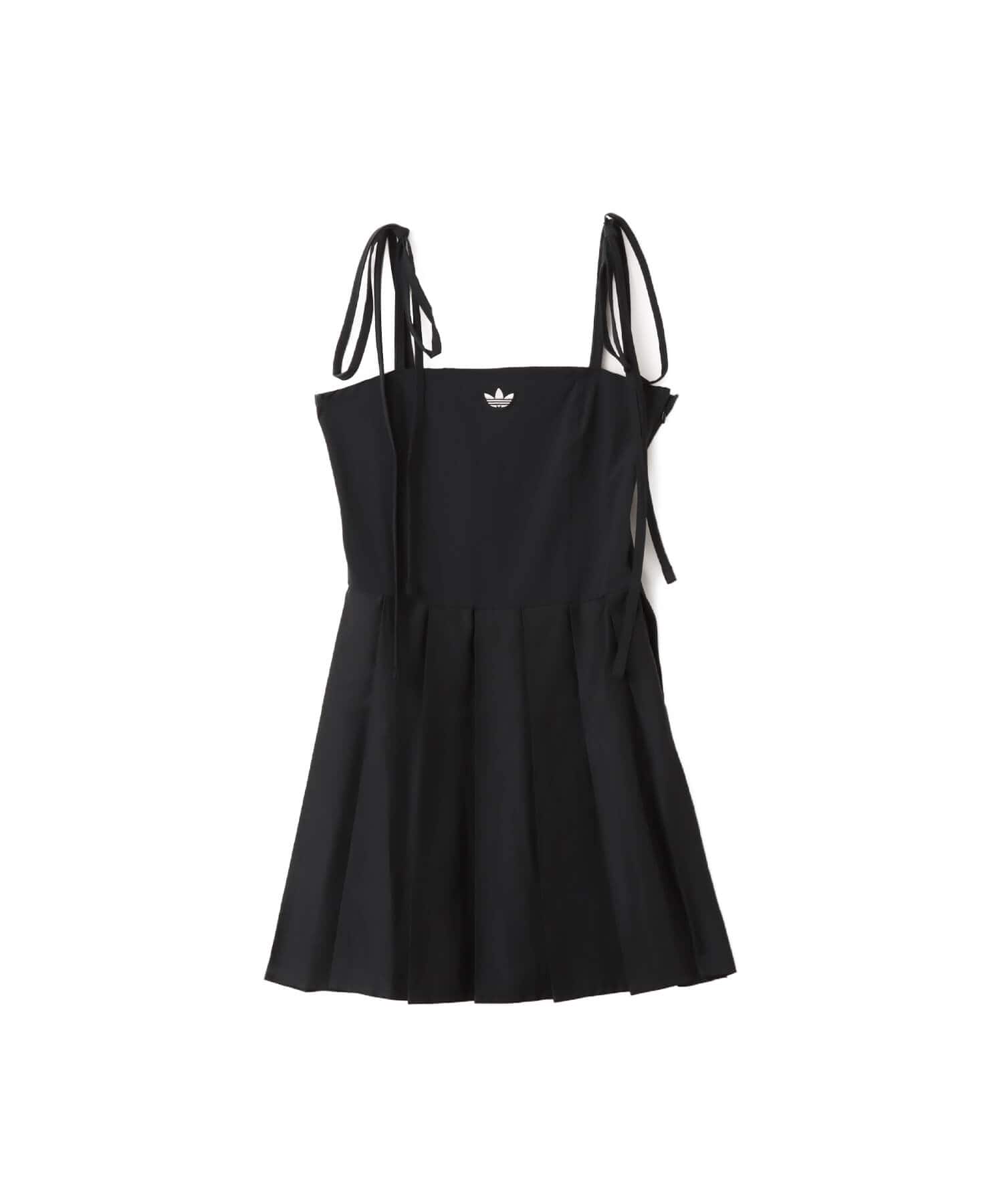 adidas RIBBON PLEATED MINI DRESS ブラックのメイン画像