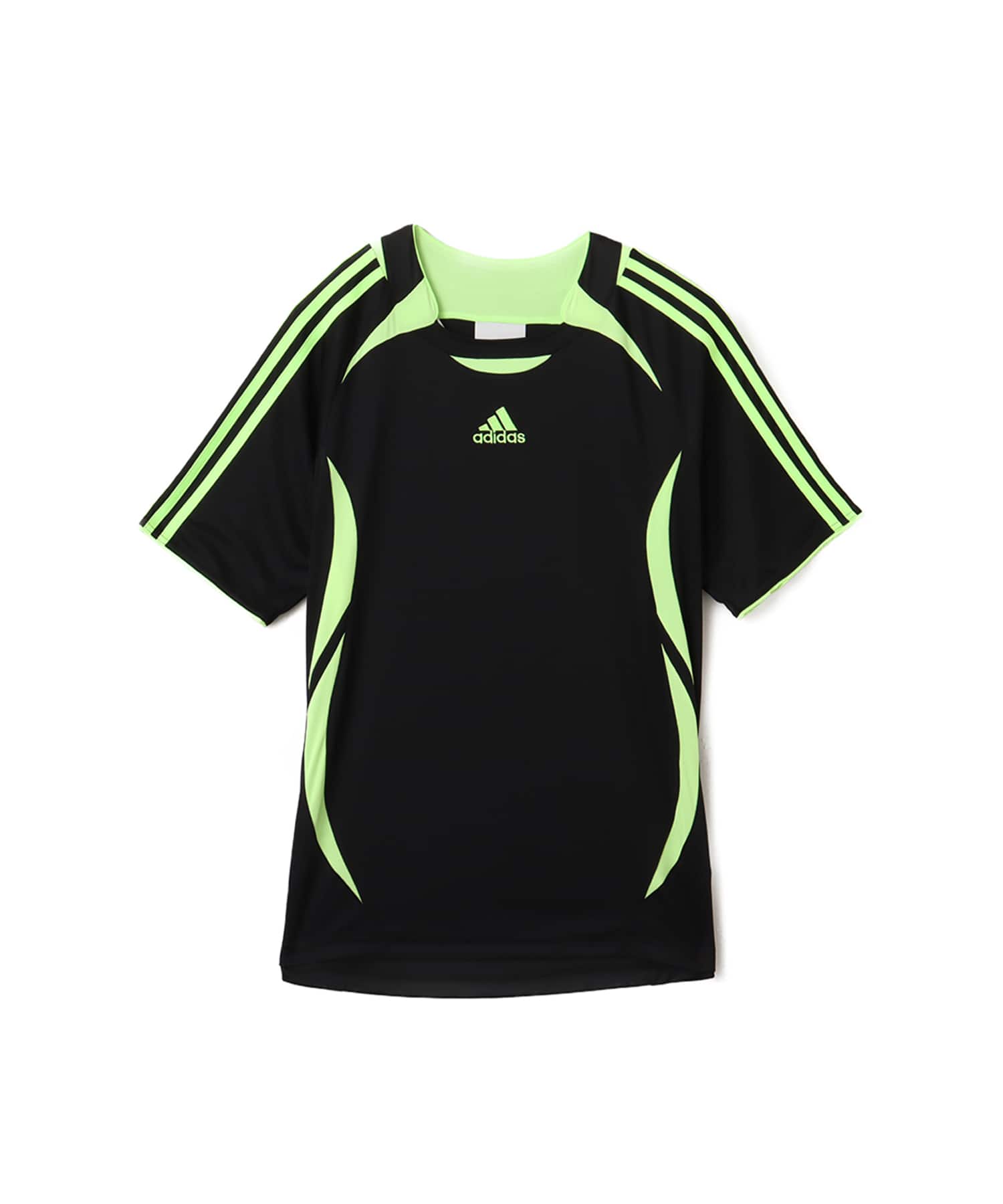 adidas TEAMGEIST ADICOLOR T-SHIRT ブラック/シグナルグリーンのメイン画像