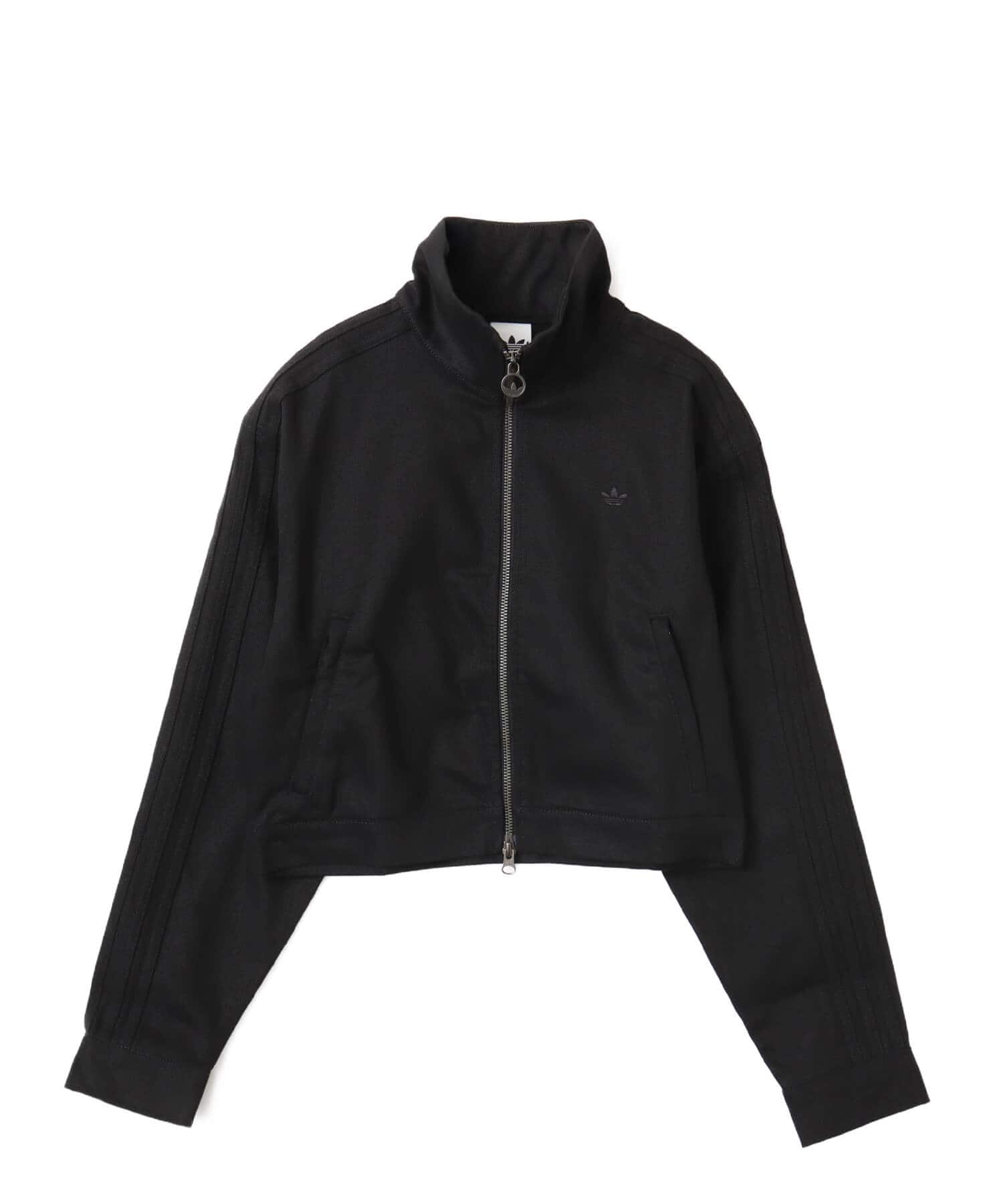 adidas FIREBIRD TWILL CROP TRACK TOP ブラックのメイン画像