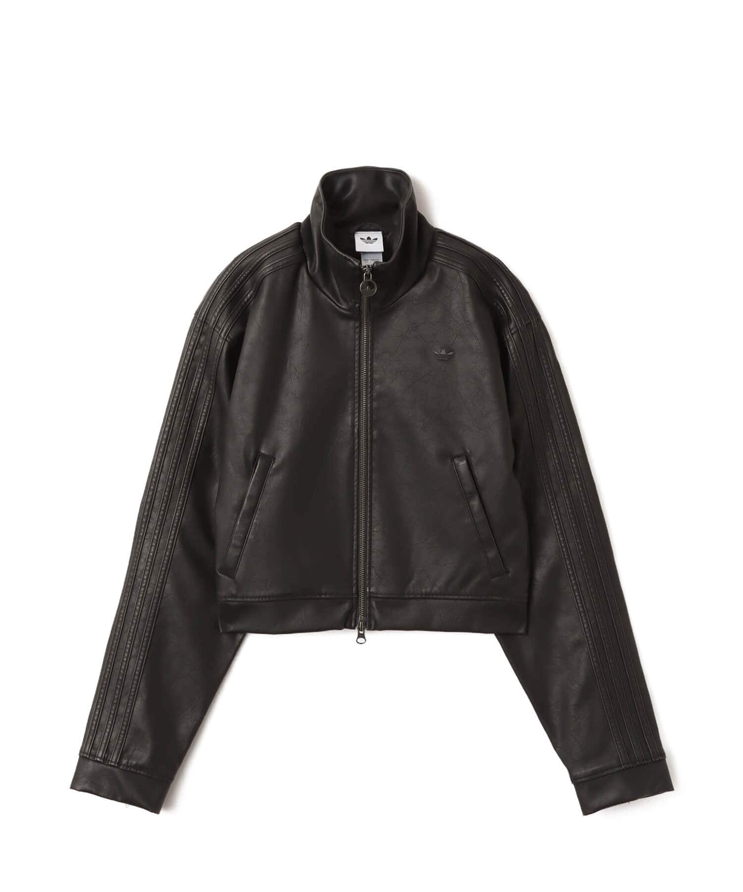 adidas FIREBIRD PLEATHER JACKET ユーティリティブラックのメイン画像