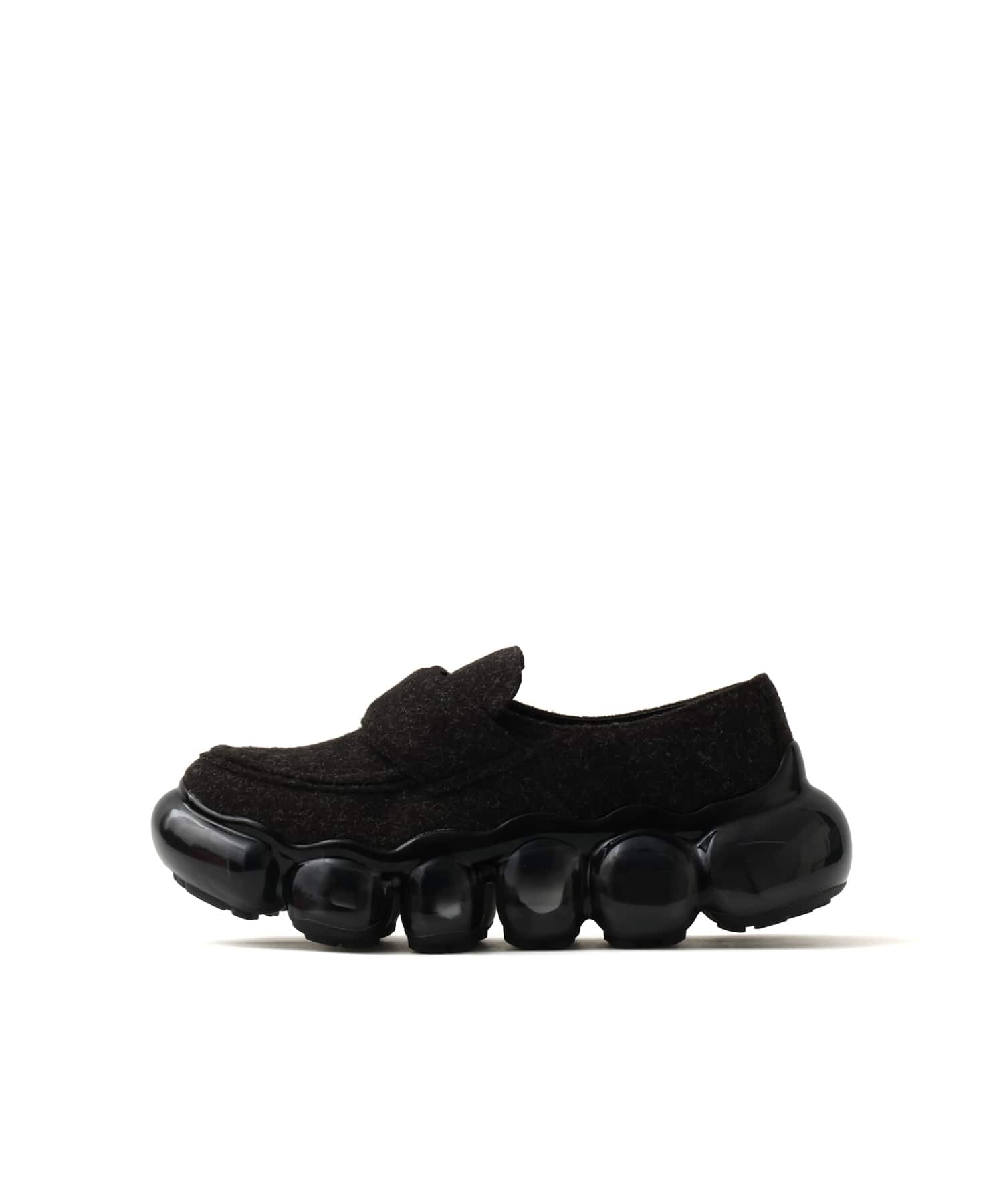 grounds JEWELRY FELT LOAFER BLACKのメイン画像