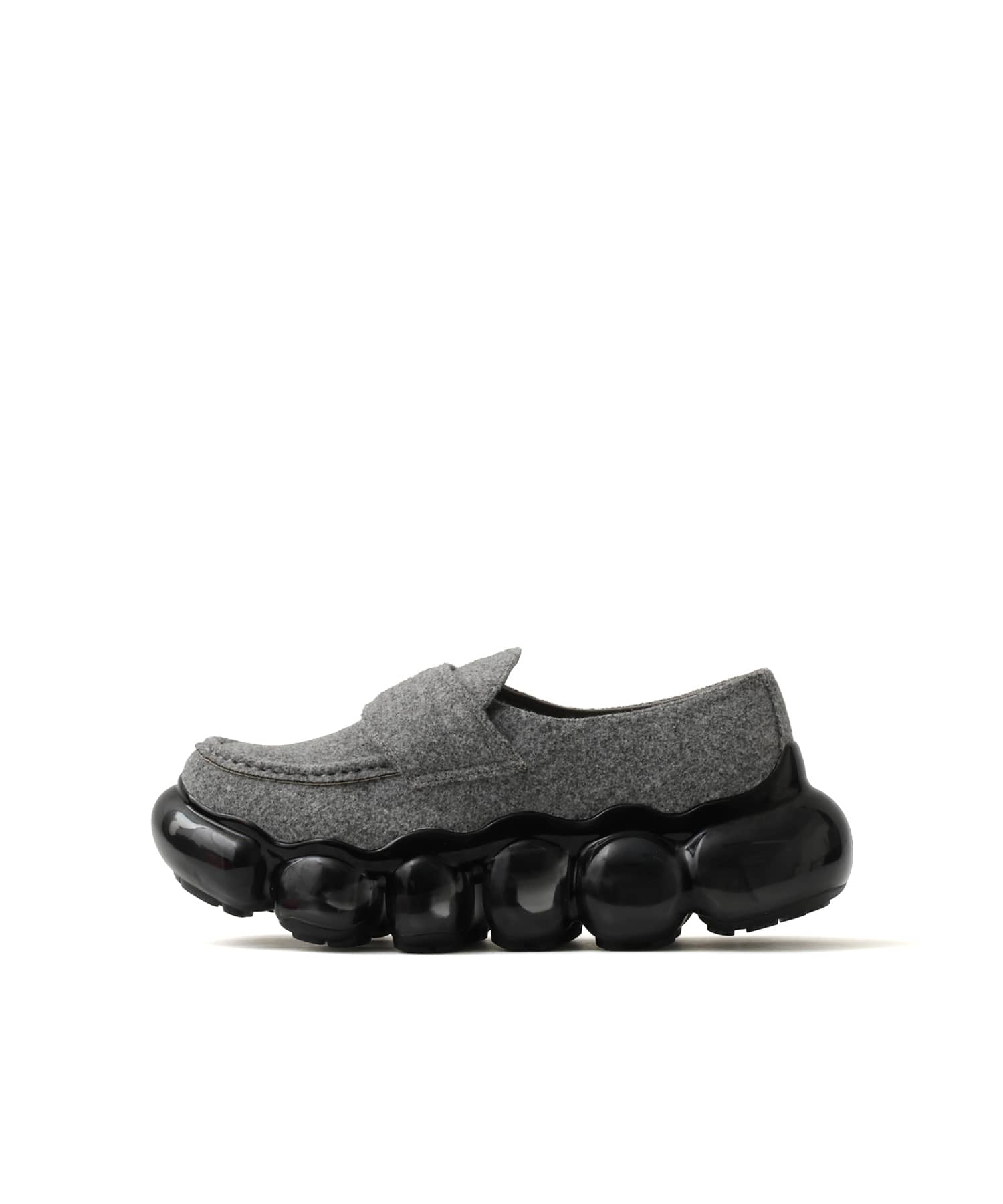 grounds JEWELRY FELT LOAFER LIGHT GRAYのメイン画像