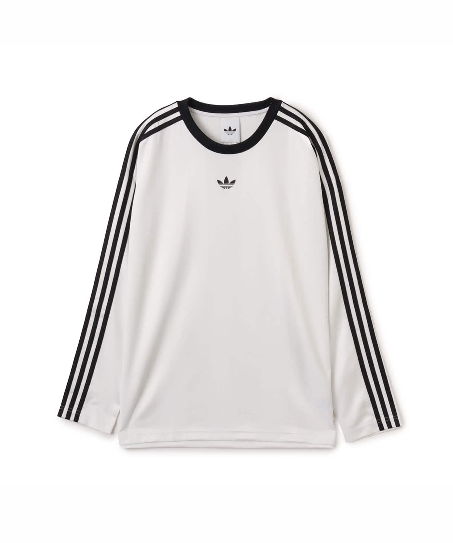 adidas ADICOLOR JACQUARD LONG SLEEVE JERSEY ホワイト/ブラックのメイン画像