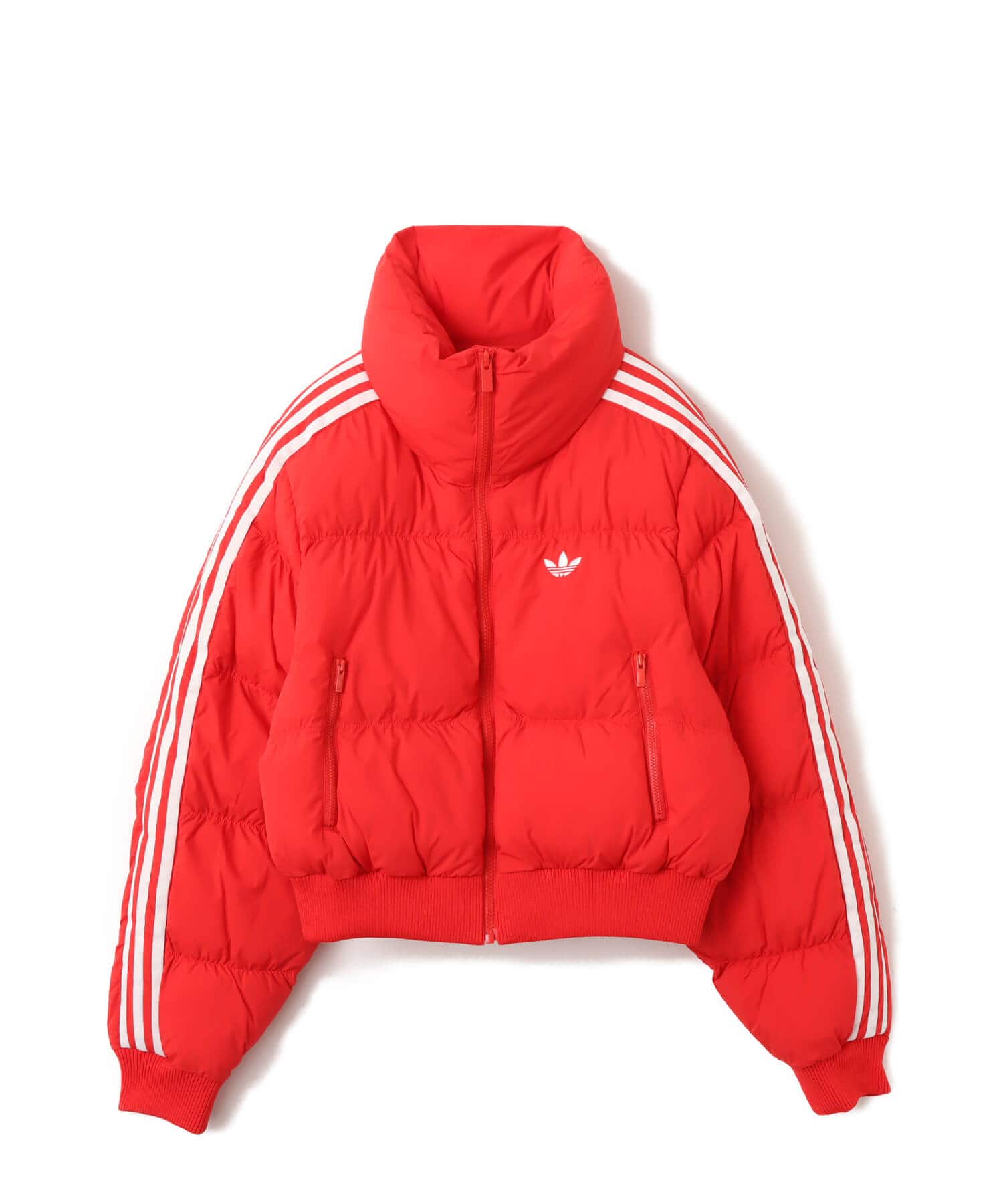 adidas ADICOLOR CROPPED SYNTHETIC DOWN PUFFER ベタースカーレットのメイン画像