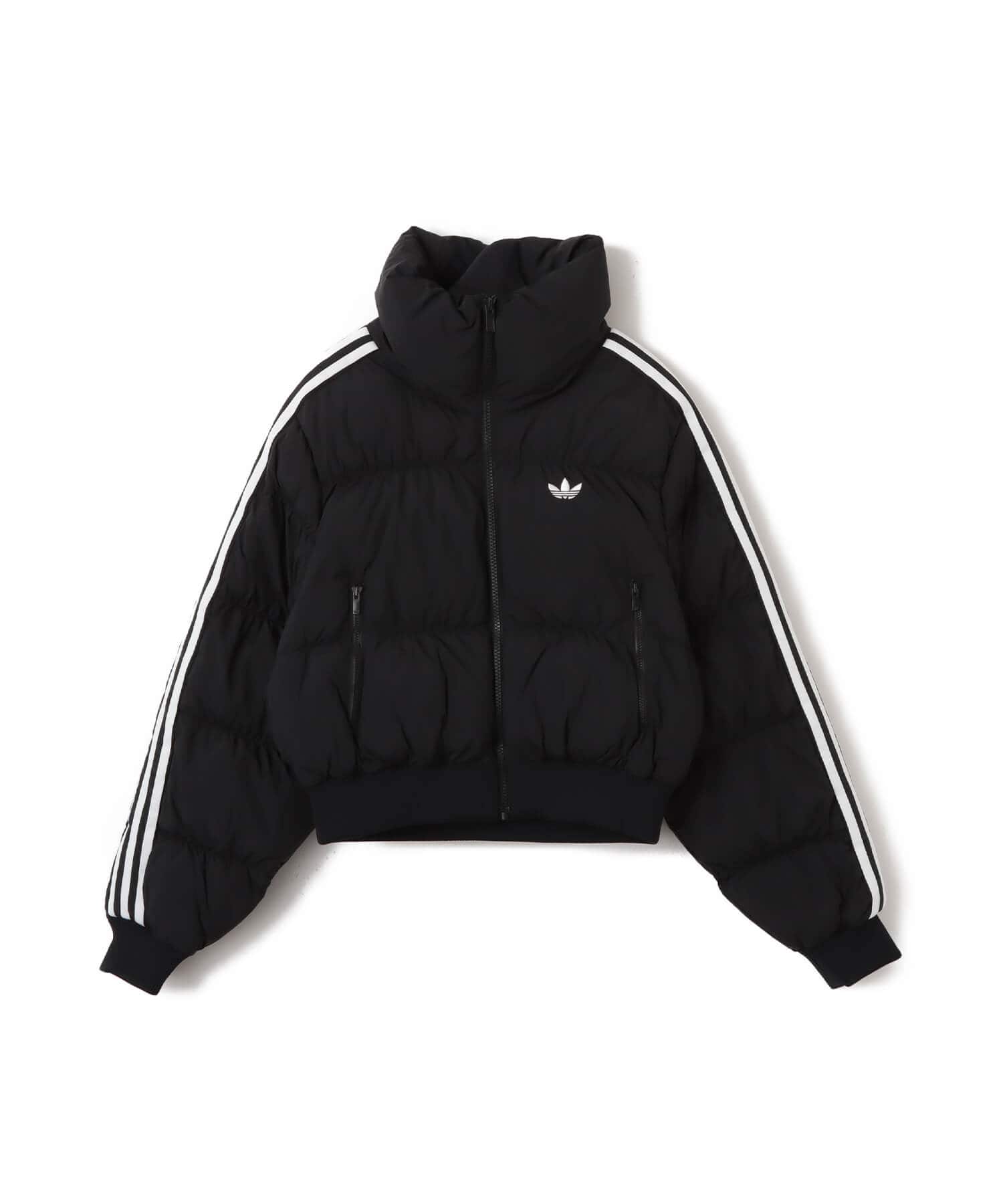 adidas ADICOLOR CROPPED SYNTHETIC DOWN PUFFER ブラックのメイン画像