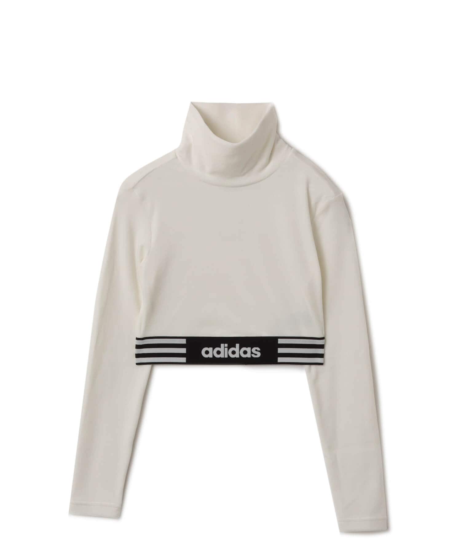adidas WINTERIZED LS CROP TEE オフホワイトのメイン画像