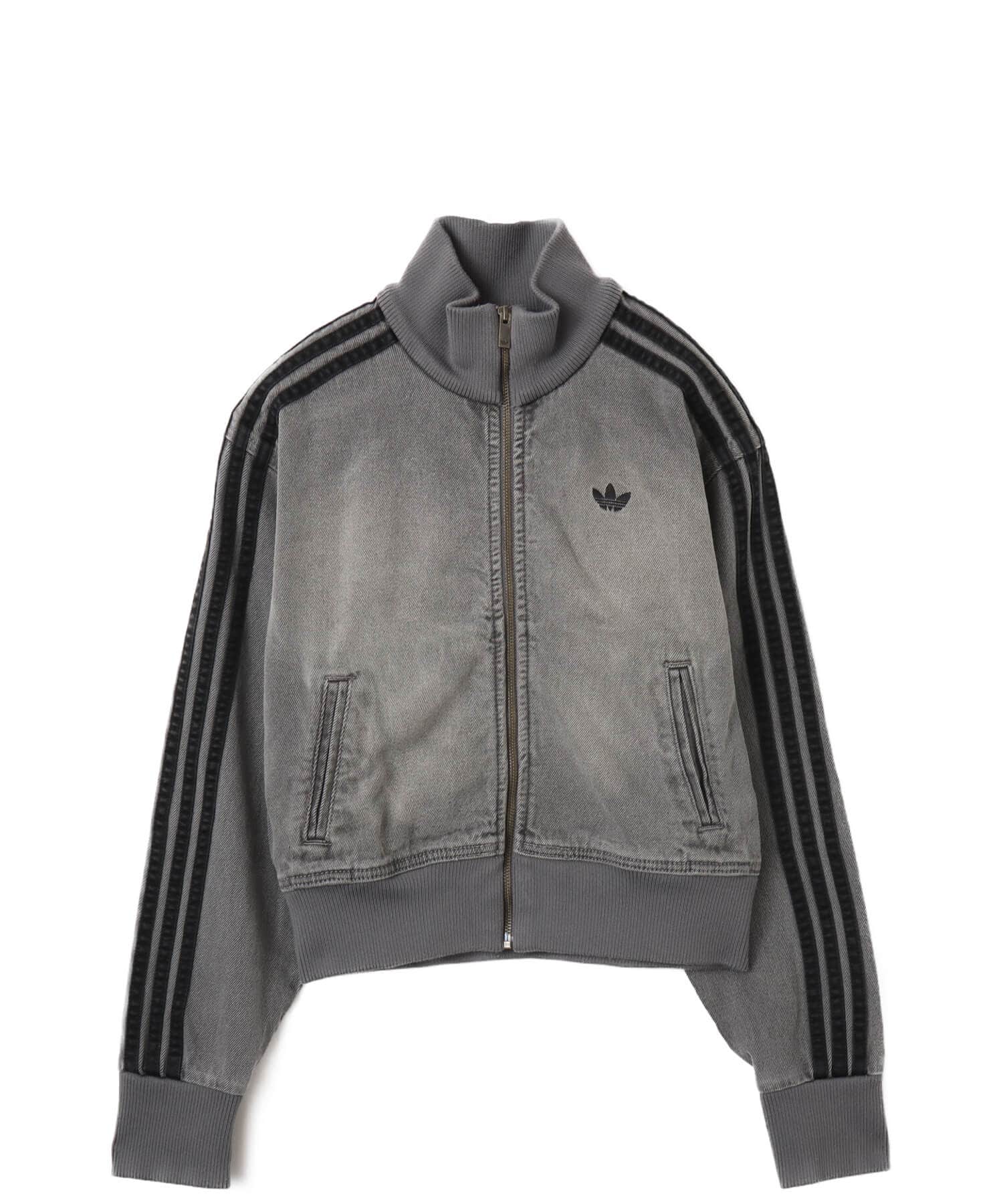 adidas DENIM TRACK TOP ウォッシュドグレーデニムのメイン画像