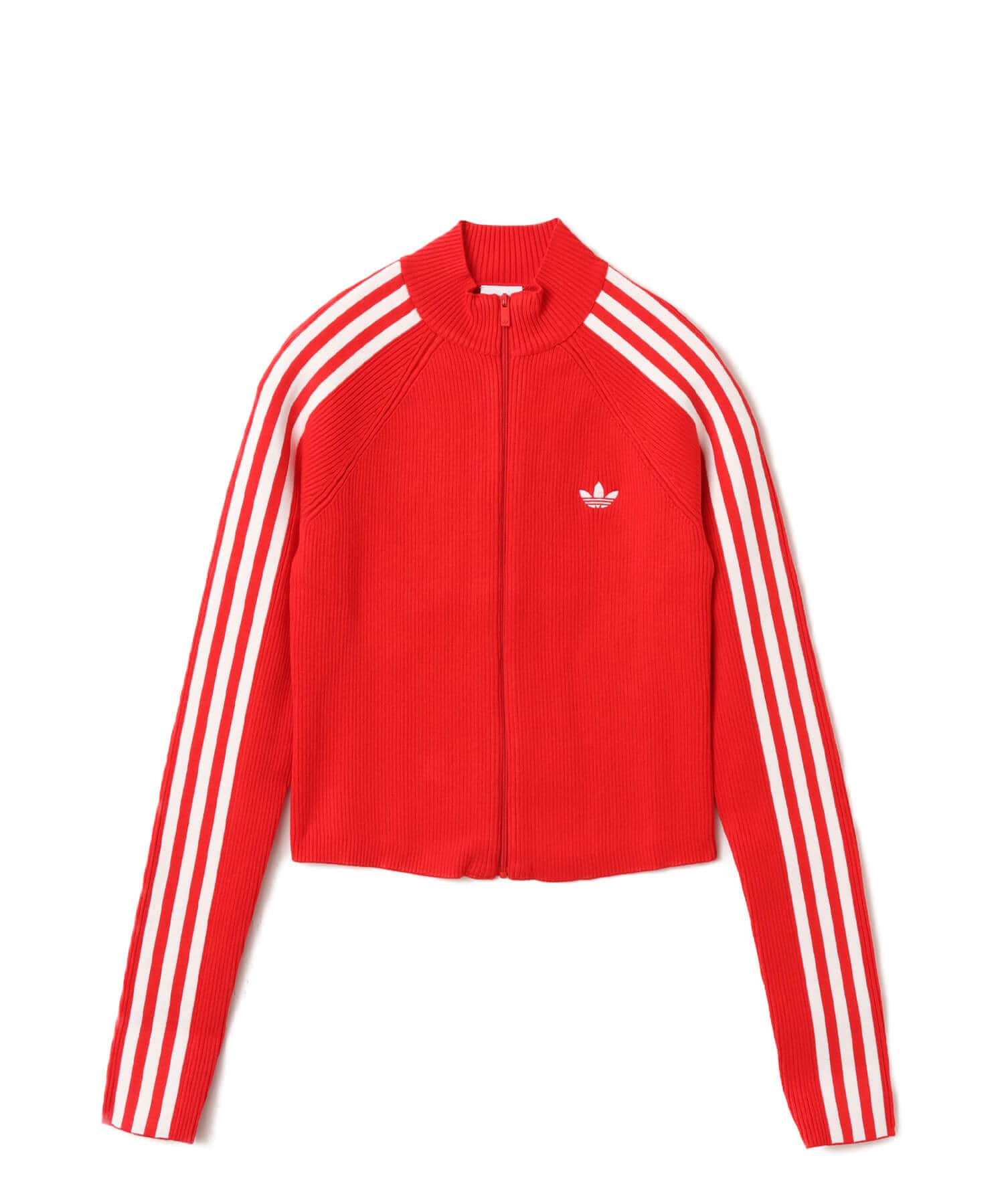 adidas ADICOLOR  3 STRIPES SLIM KNIT TRACK TOP ベタースカーレットのメイン画像