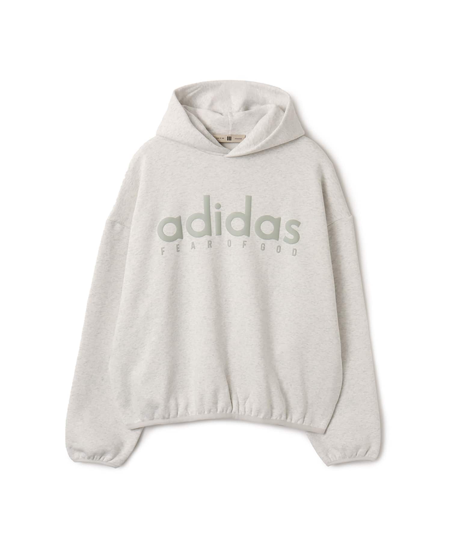 adidas FEAR OF GOD ATHLETICS HEATHER FLEECE HOODIE ライトグレーヘザーのメイン画像