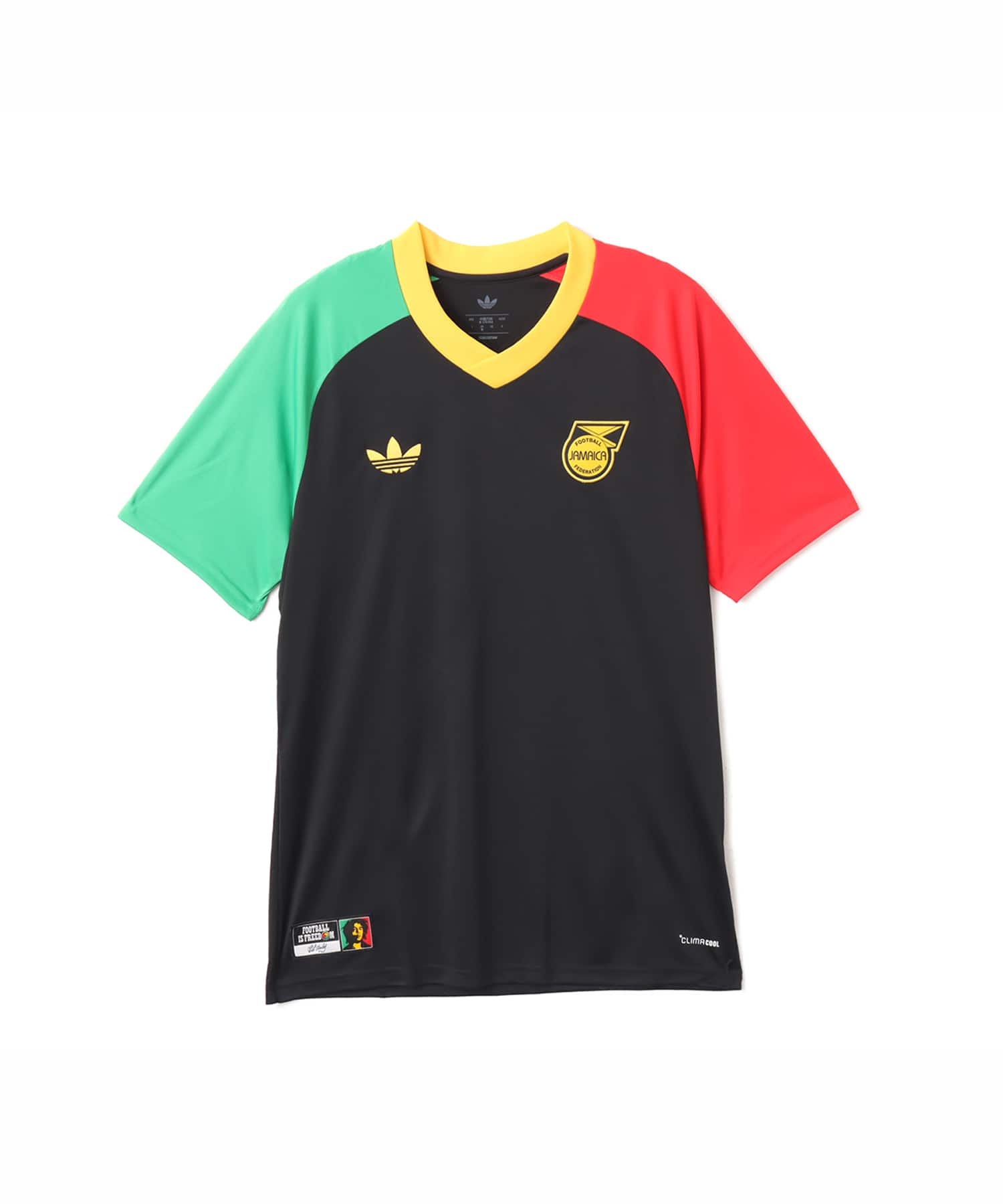adiads JAMAICA 26 X BOB MARLEY AWAY PRE MATCH JERSEY ブラックのメイン画像