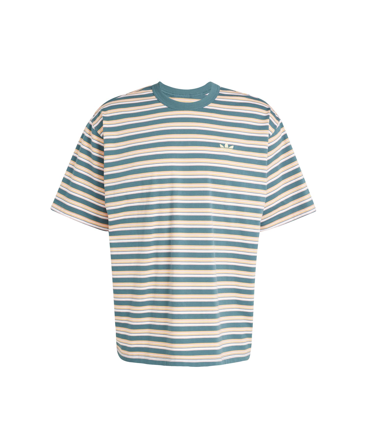 adidas STRIPE TEE マルチカラー/セミピンクスパーク/オールモストイエロー/ヘイジーオレンジのメイン画像