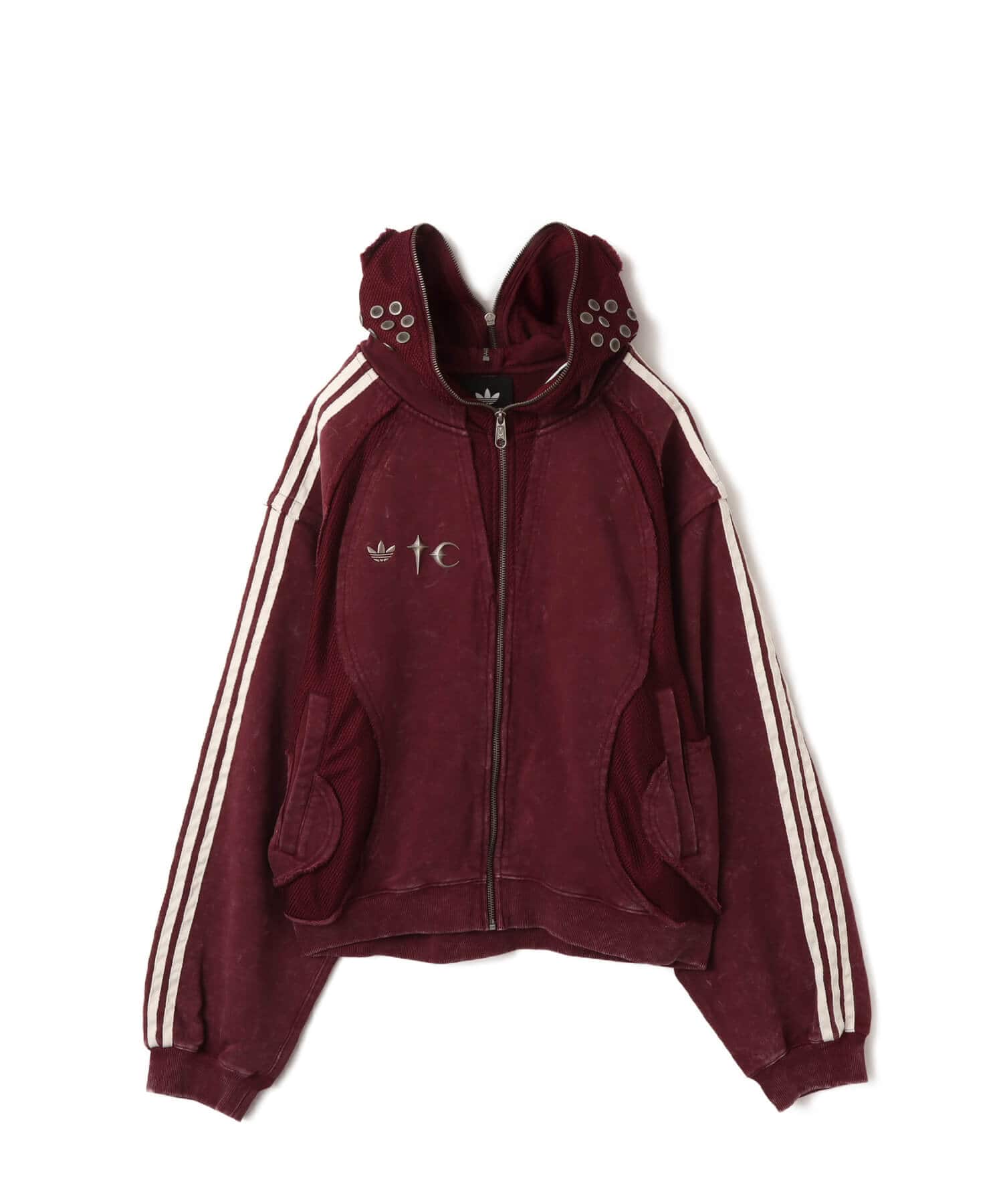 adidas THUG CLUB TEAMGEIST HOODED ZIP UP マルーン
