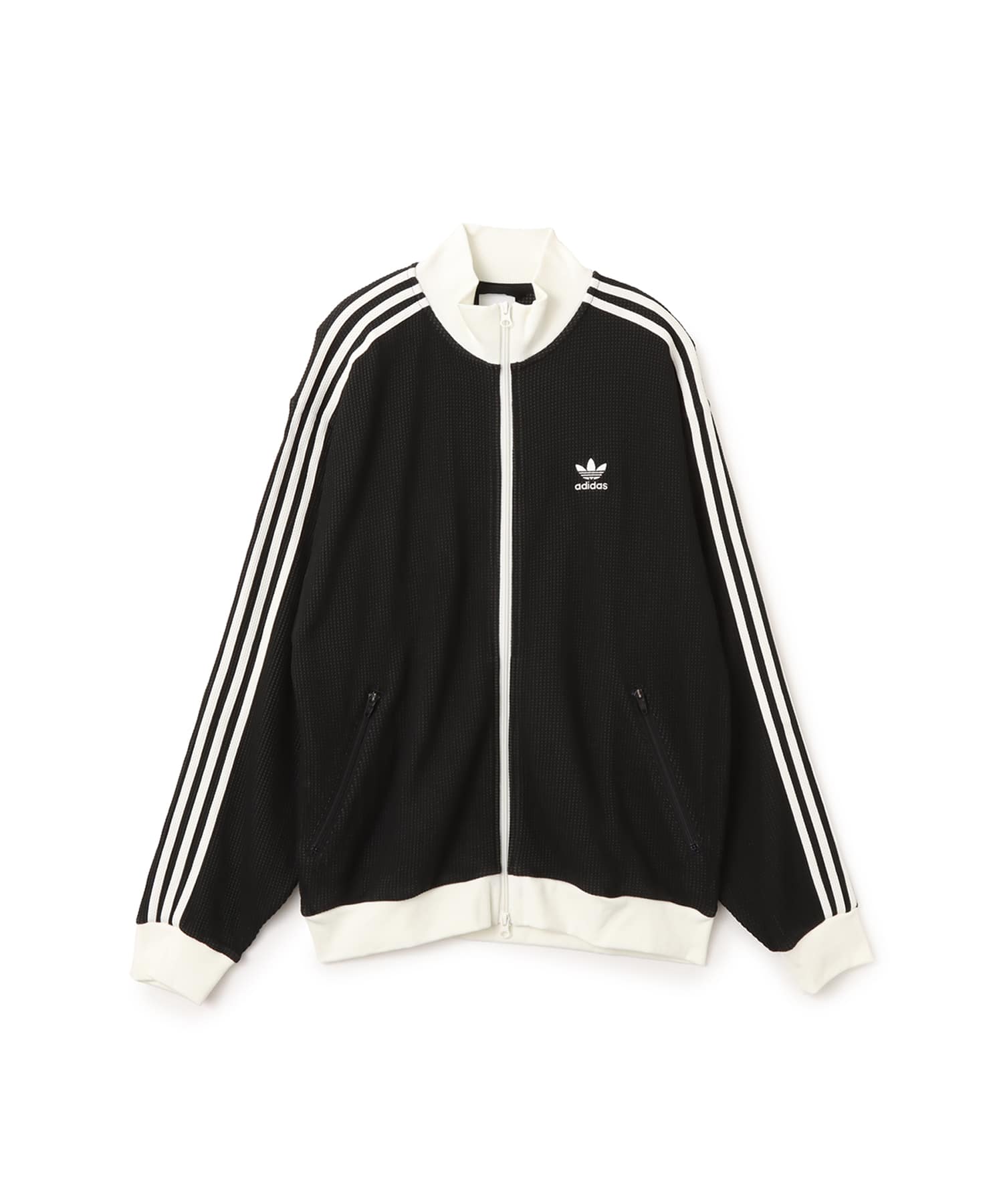 adidas KNIT TRACK TOP ブラックのメイン画像