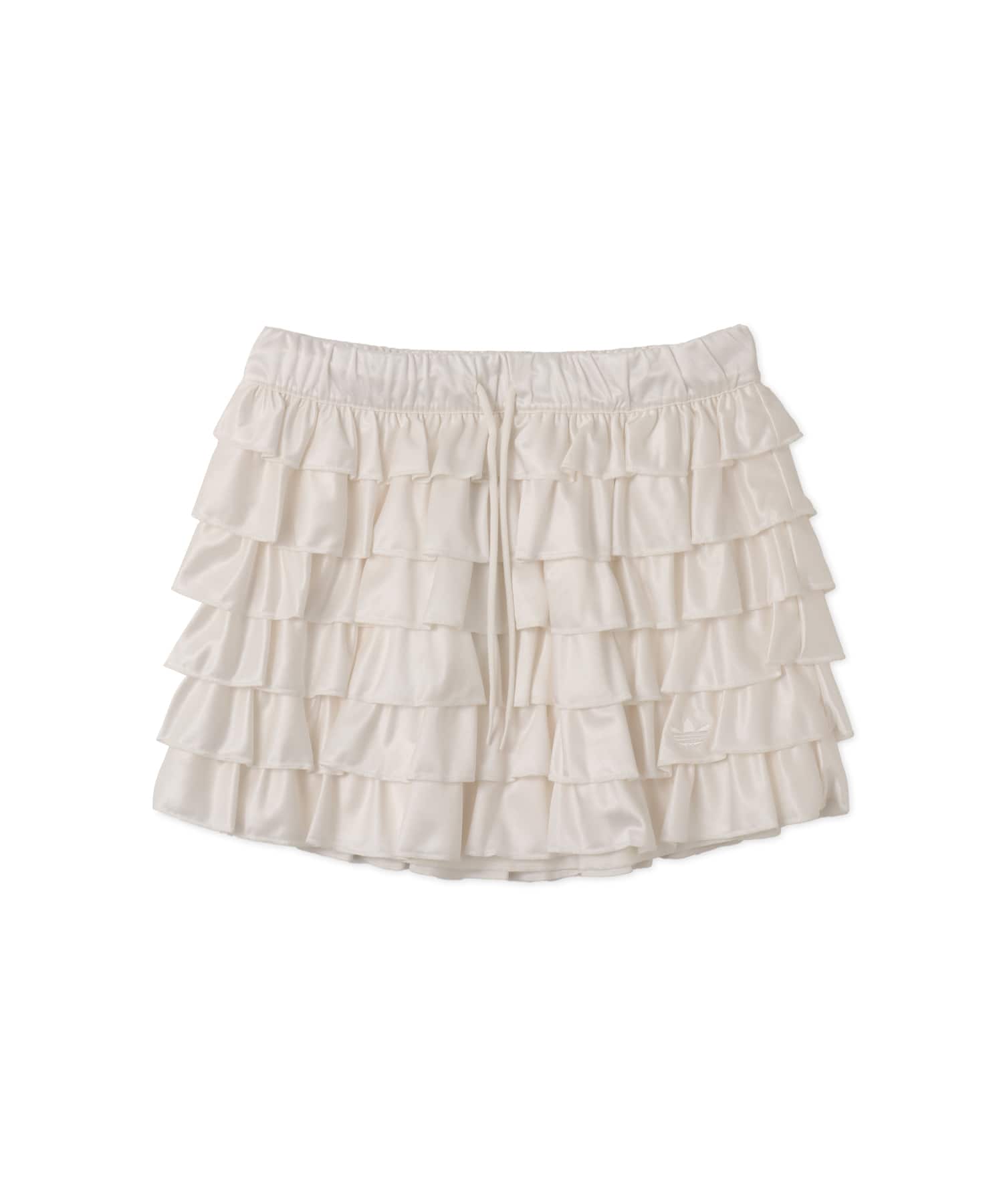 adidas LACE RUFFLE MINI SKIRT クラウドホワイトのメイン画像