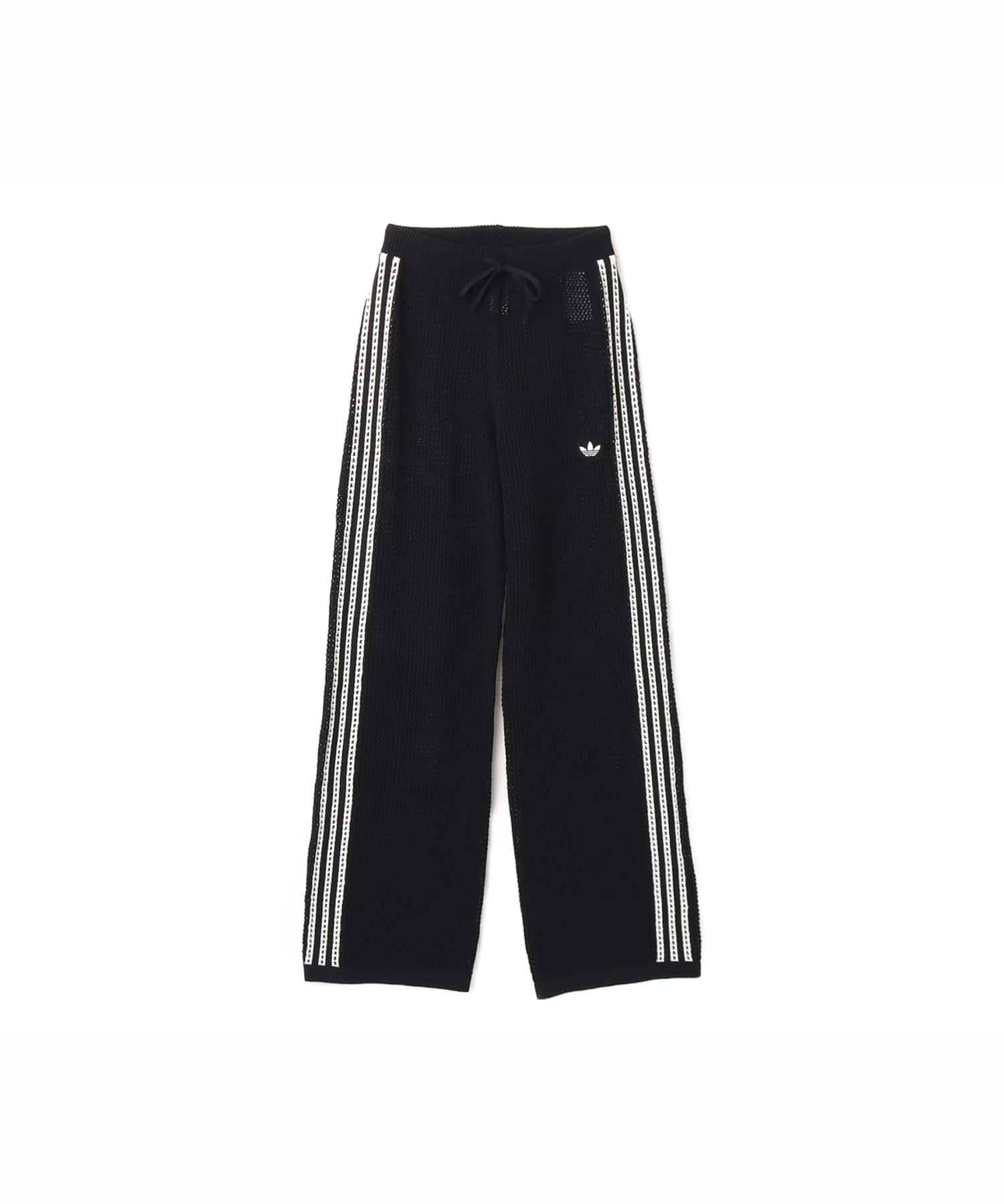 adidas KNITTED CROCHET FIREBIRD TRACKPANTS ブラックのメイン画像