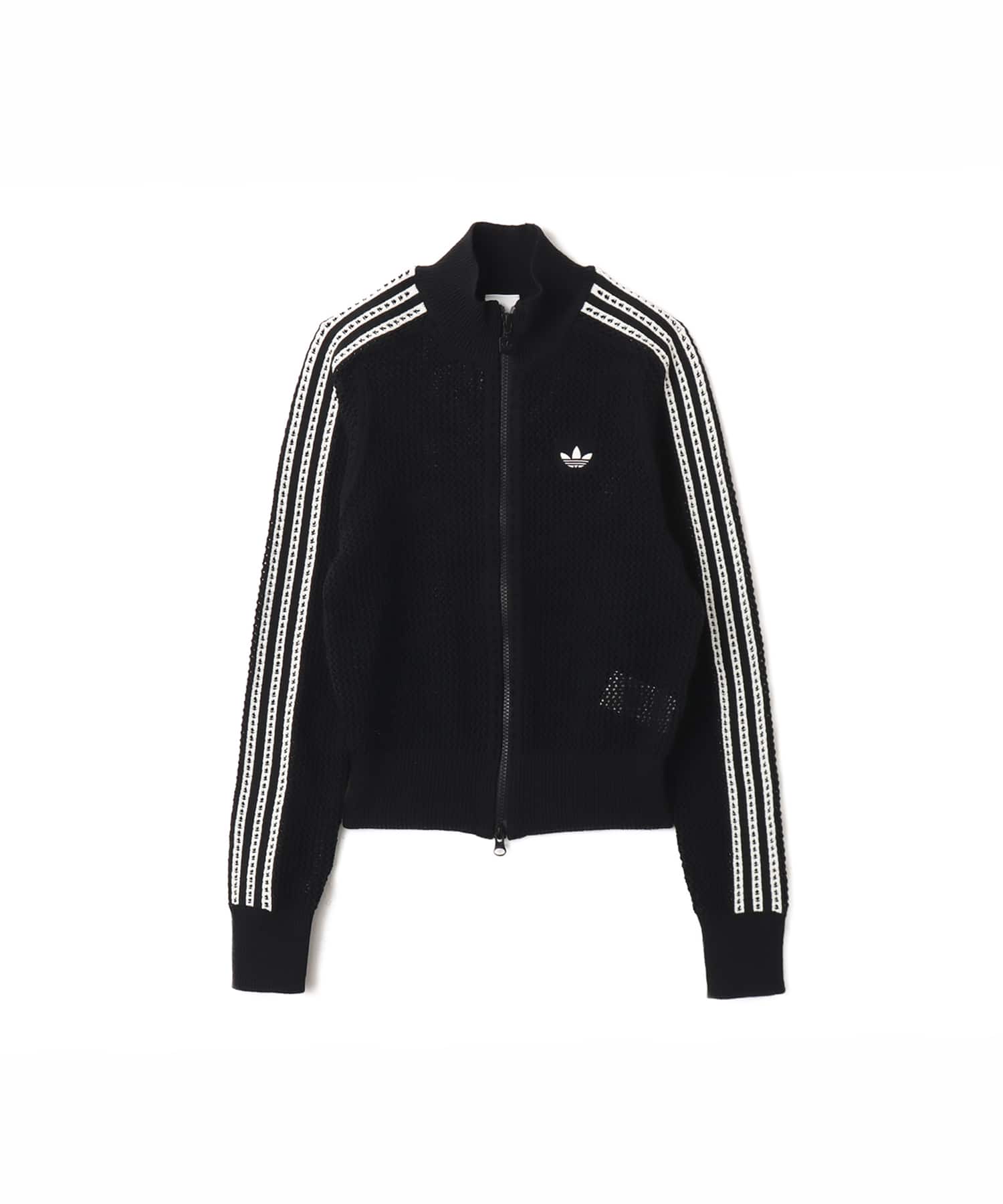 adidas KNITTED CROCHET FIREBIRD TRACK TOP ブラックのメイン画像