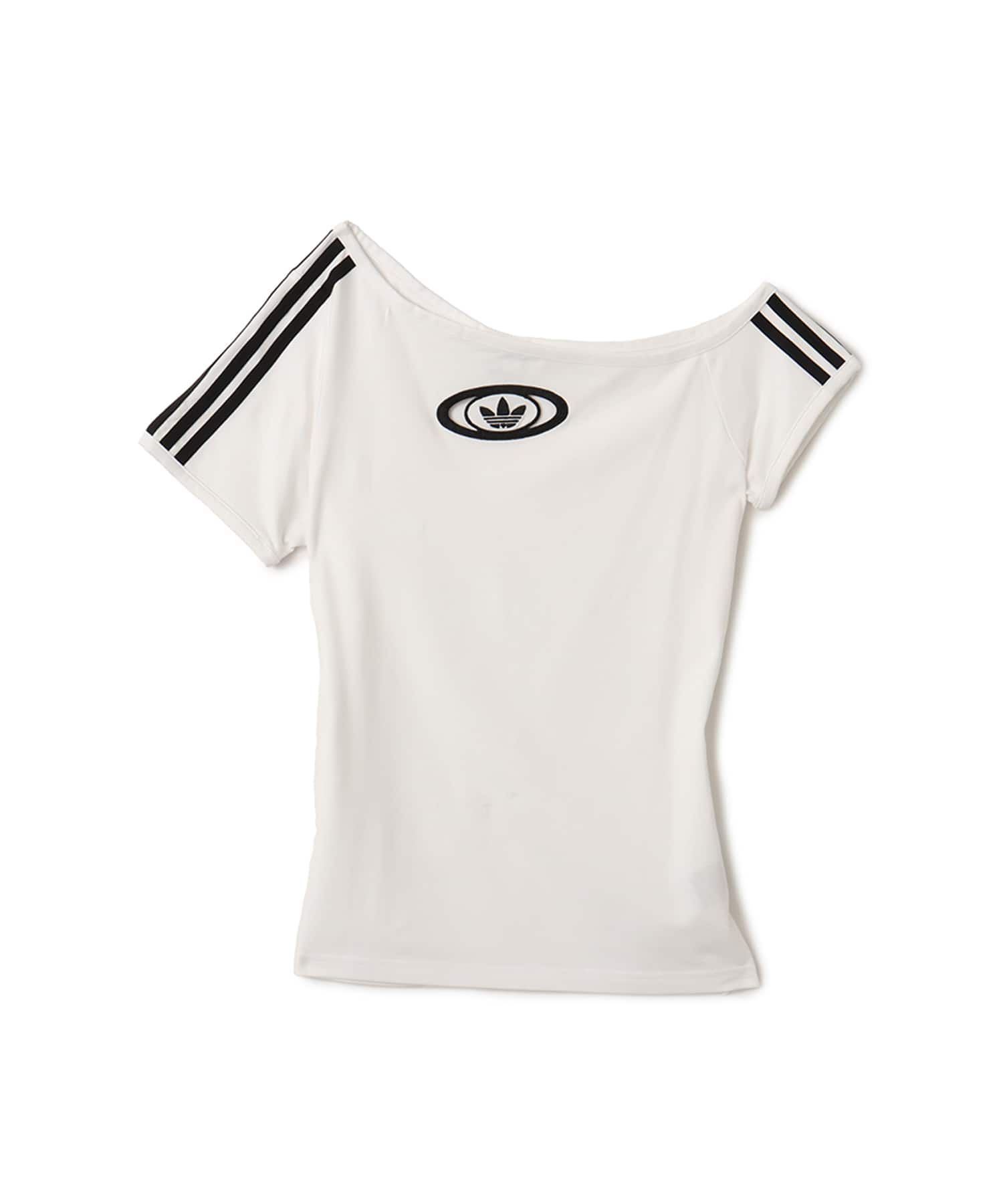 adidas CAMPUS 2000 OFF SHOULDER TEE ホワイトのメイン画像
