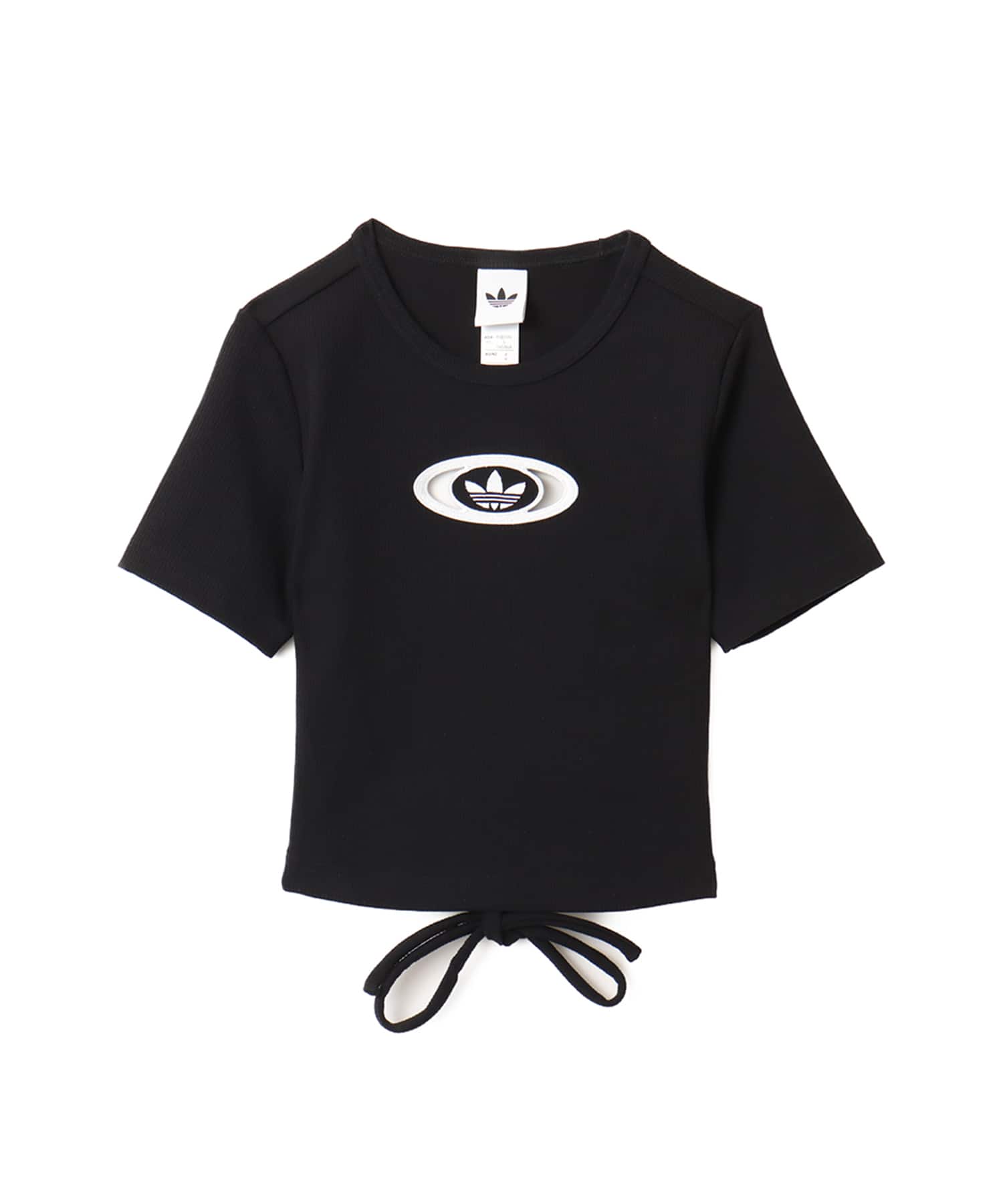 adidas CAMPUS 2000 BACK CUT OUT RIB TEE ブラックのメイン画像