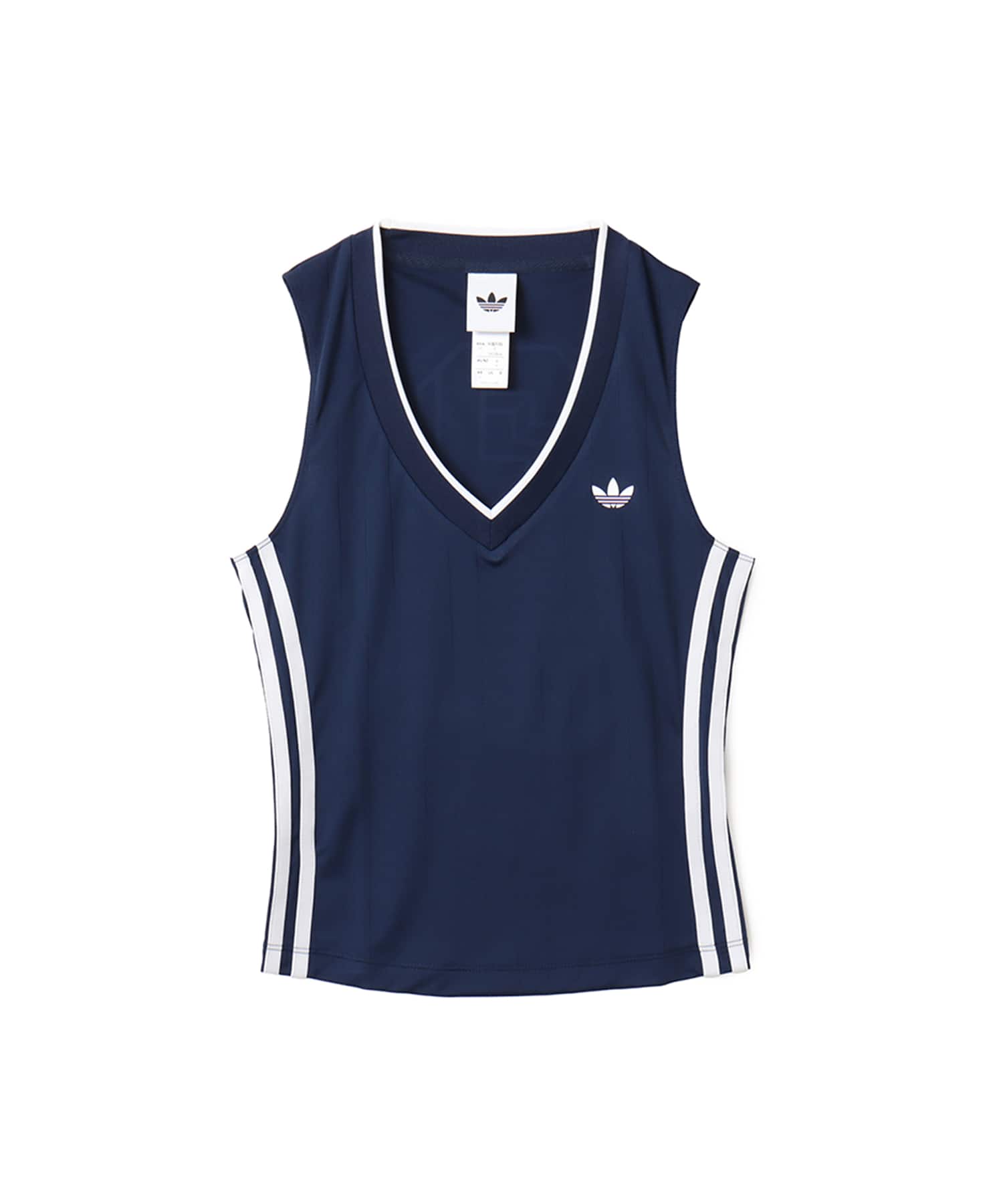 adidas V-NECK ナイトインディゴのメイン画像