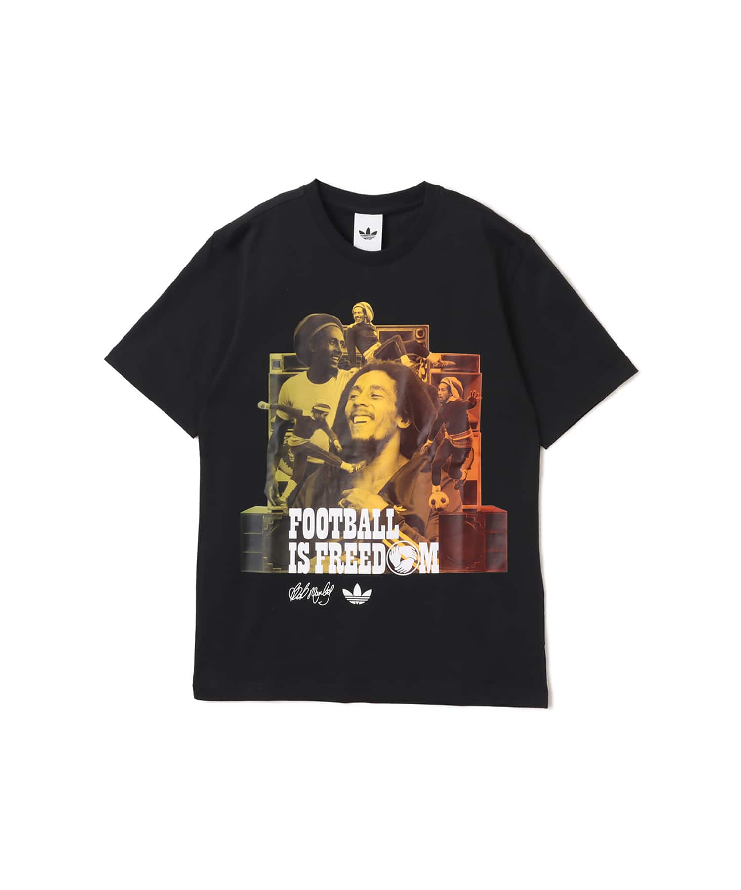 adidas Bob Marley ORIGINALS T-Shirt ブラックのメイン画像