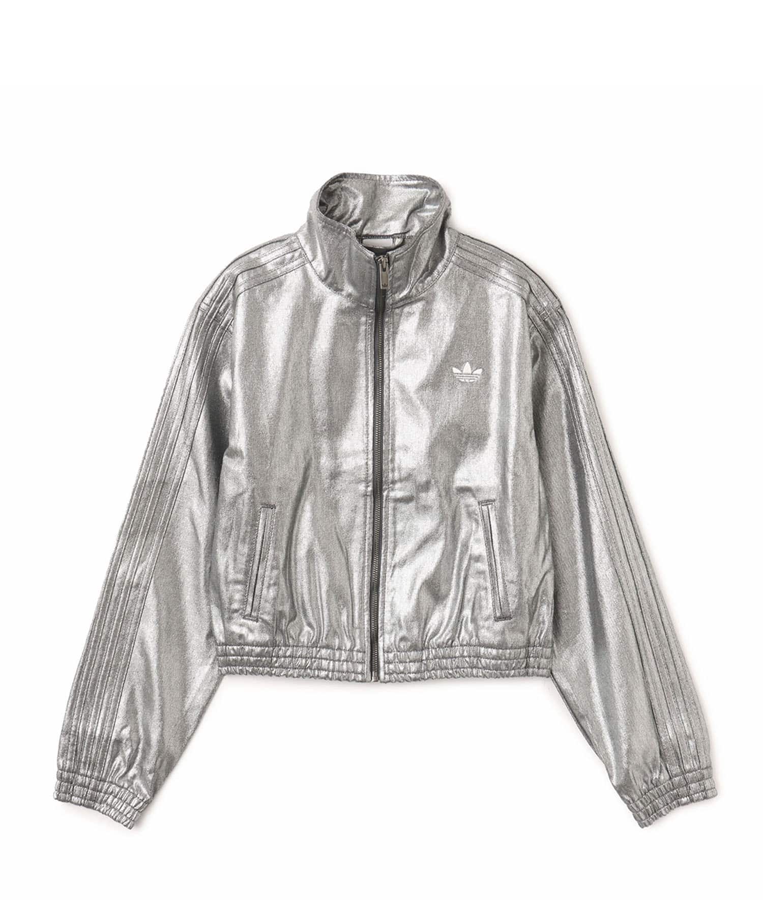 adidas FIREBIRD TRACK TOP DENIM シルバーメタリックのメイン画像