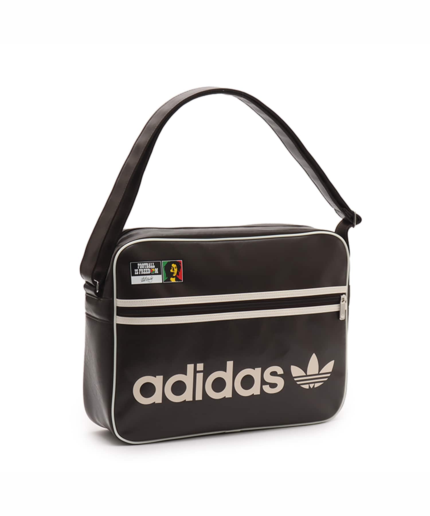 adidas BOB MARLEY BAG ダークブラウン/クリームホワイトのメイン画像