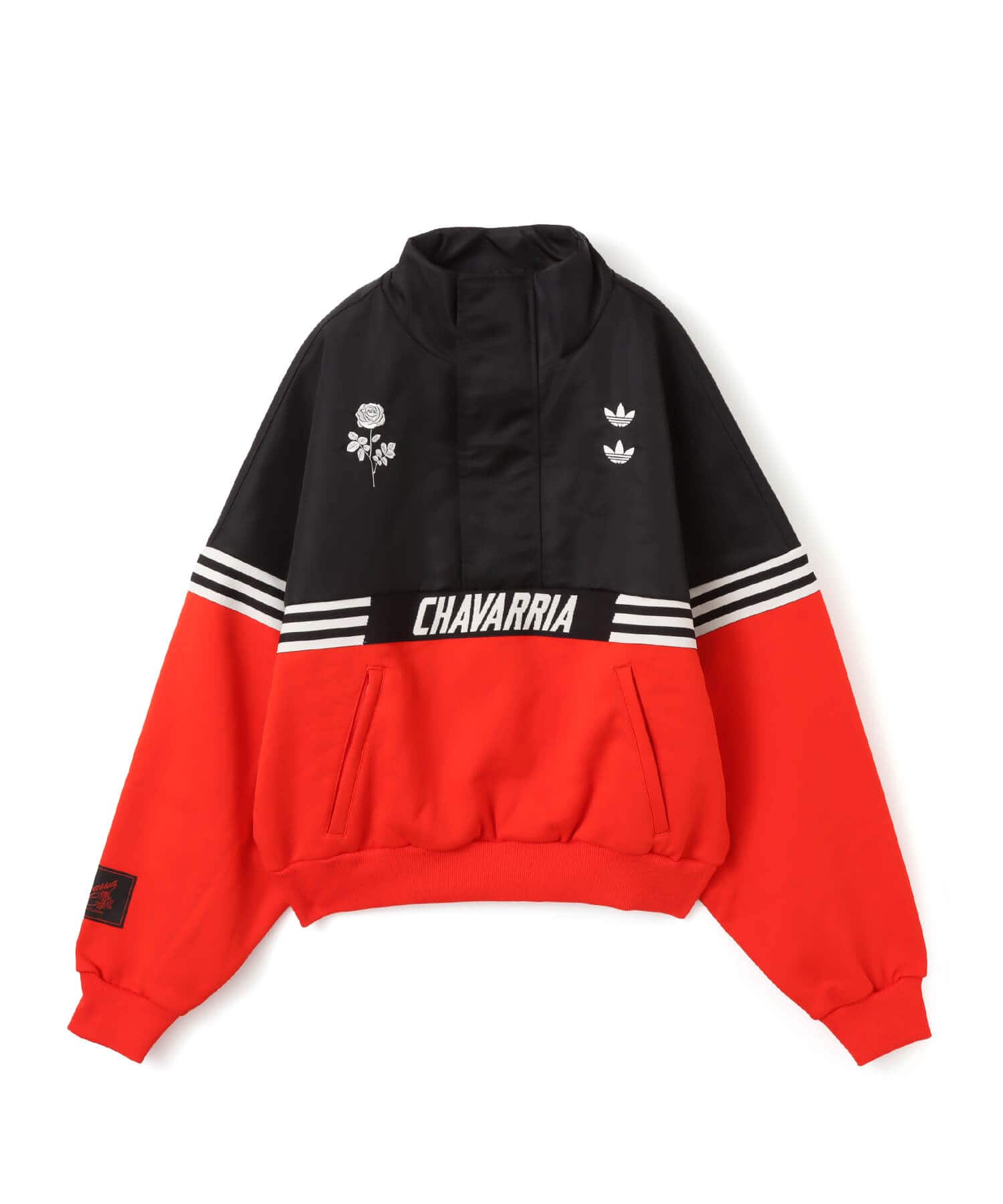 adidas CHAVARRIA GOMEZ SWEATSHIRT TOP ブラック/レッド（アディダス