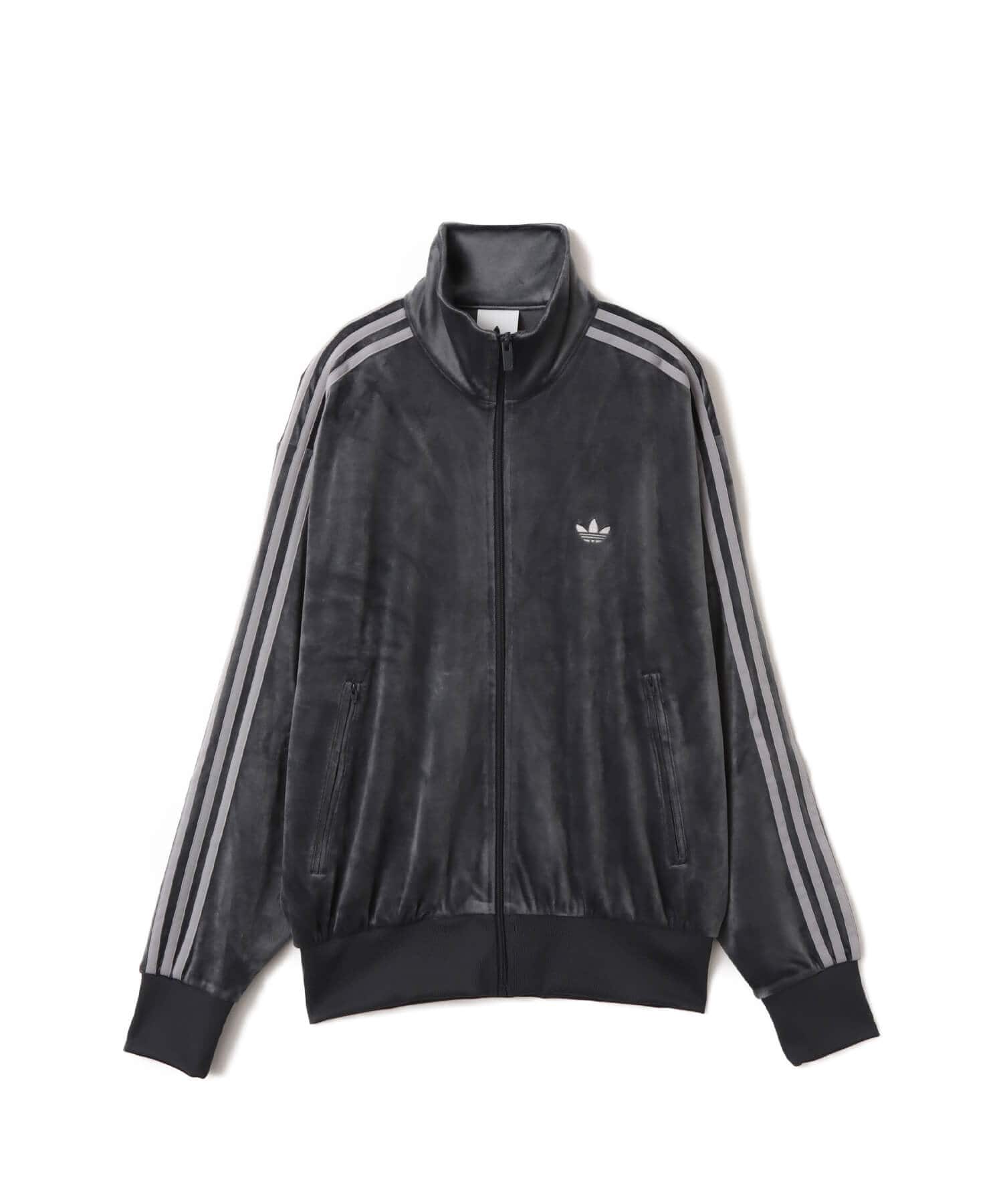 adidas FIREBIRD VELOUR TRACK TOP ダークグレーのメイン画像