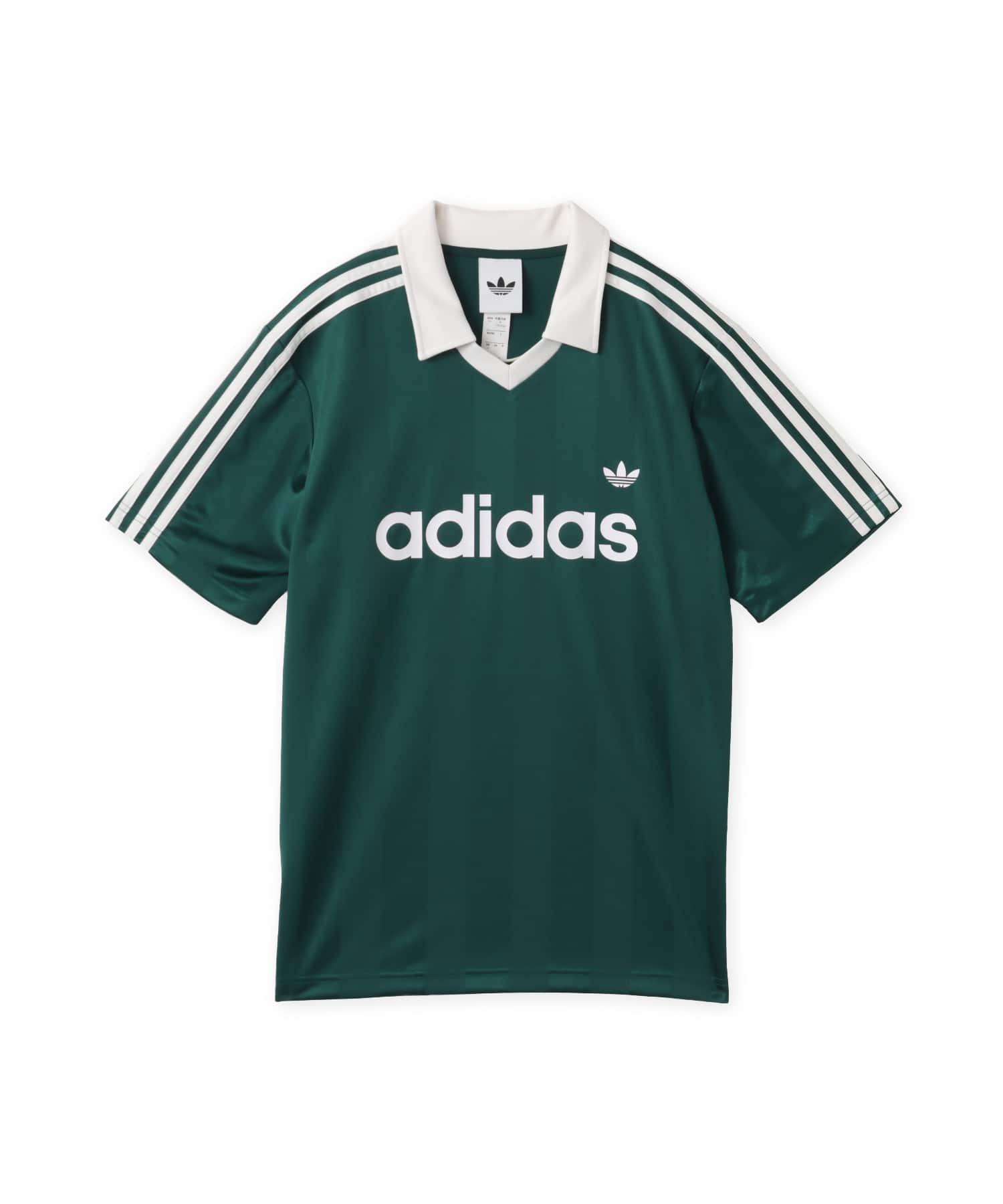 adidas ARCHIVE COLLAR ENGINEERED JERSEY カレッジグリーンのメイン画像