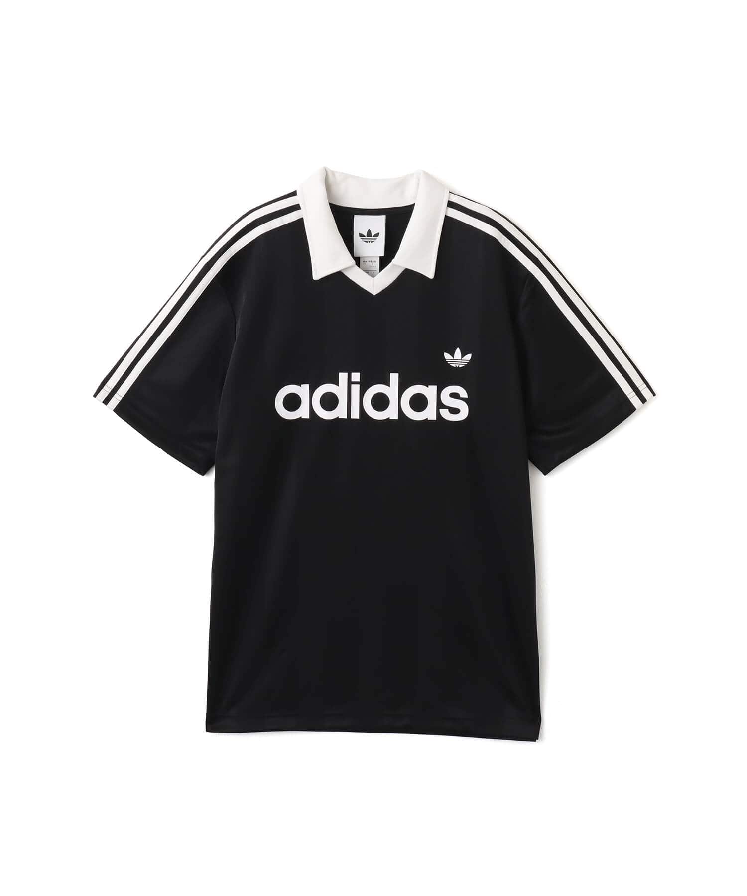adidas ARCHIVE COLLAR ENGINEERED JERSEY ブラックのメイン画像