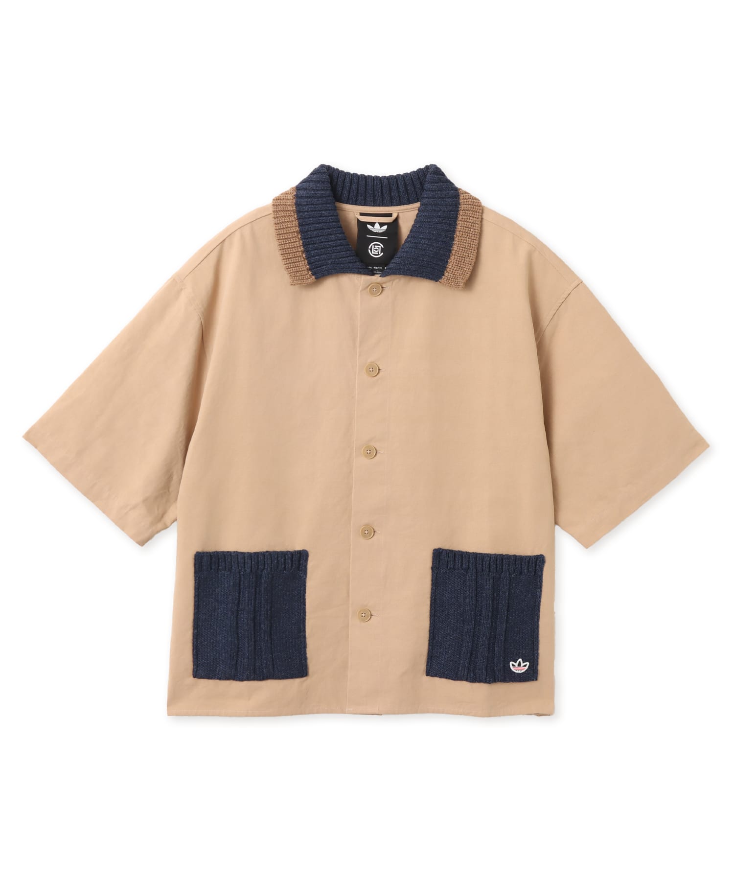 adidas CLOT SS GUAYABERA BY EDISON CHEN ウォームサンドストーンのメイン画像