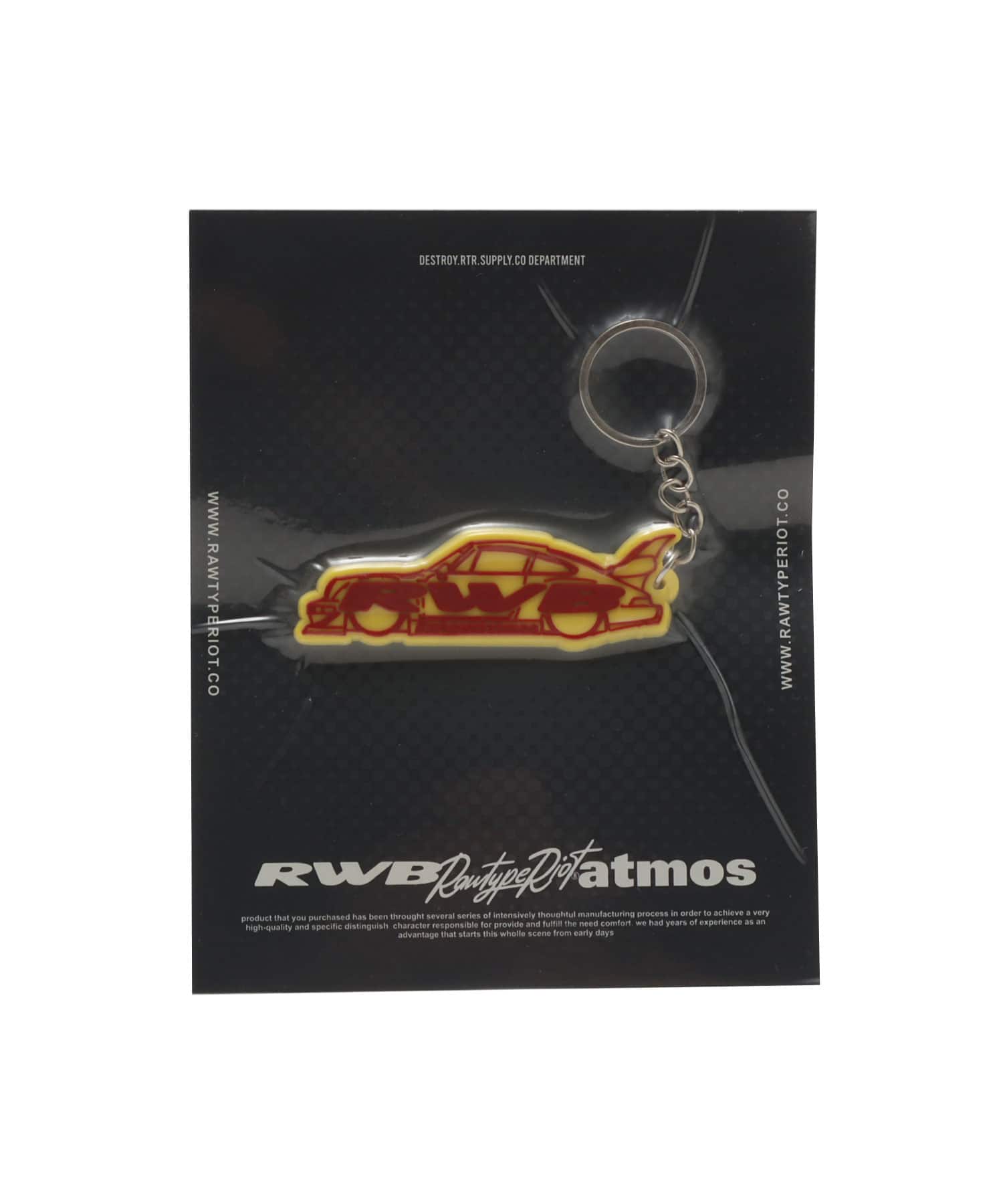 RawTypeRiot x RWB x Atmos Rubber Key Chain YELLOWのメイン画像