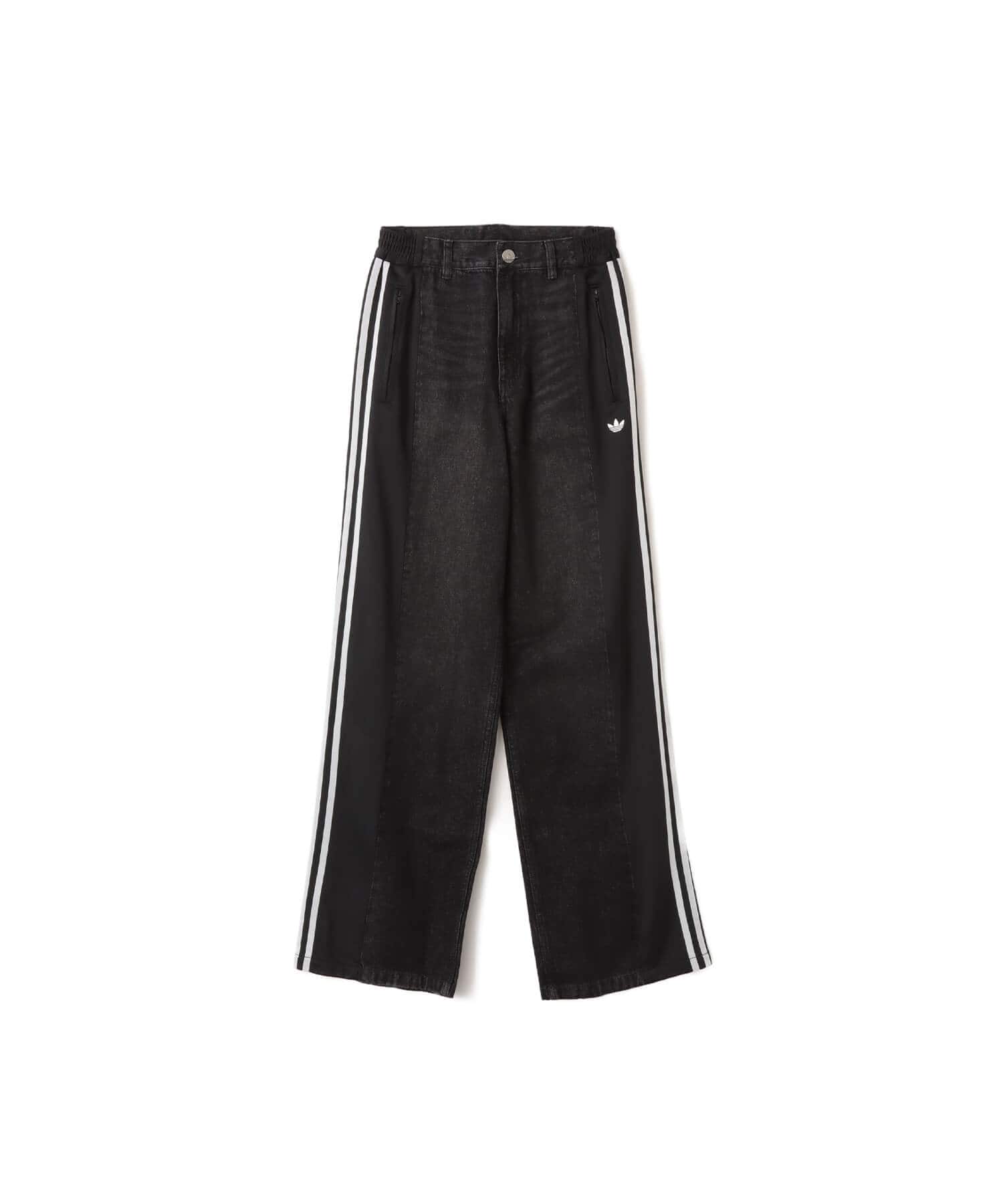 adidas ATHLETIC DEPT DENIM FIREBIRD PANTS ブラックのメイン画像