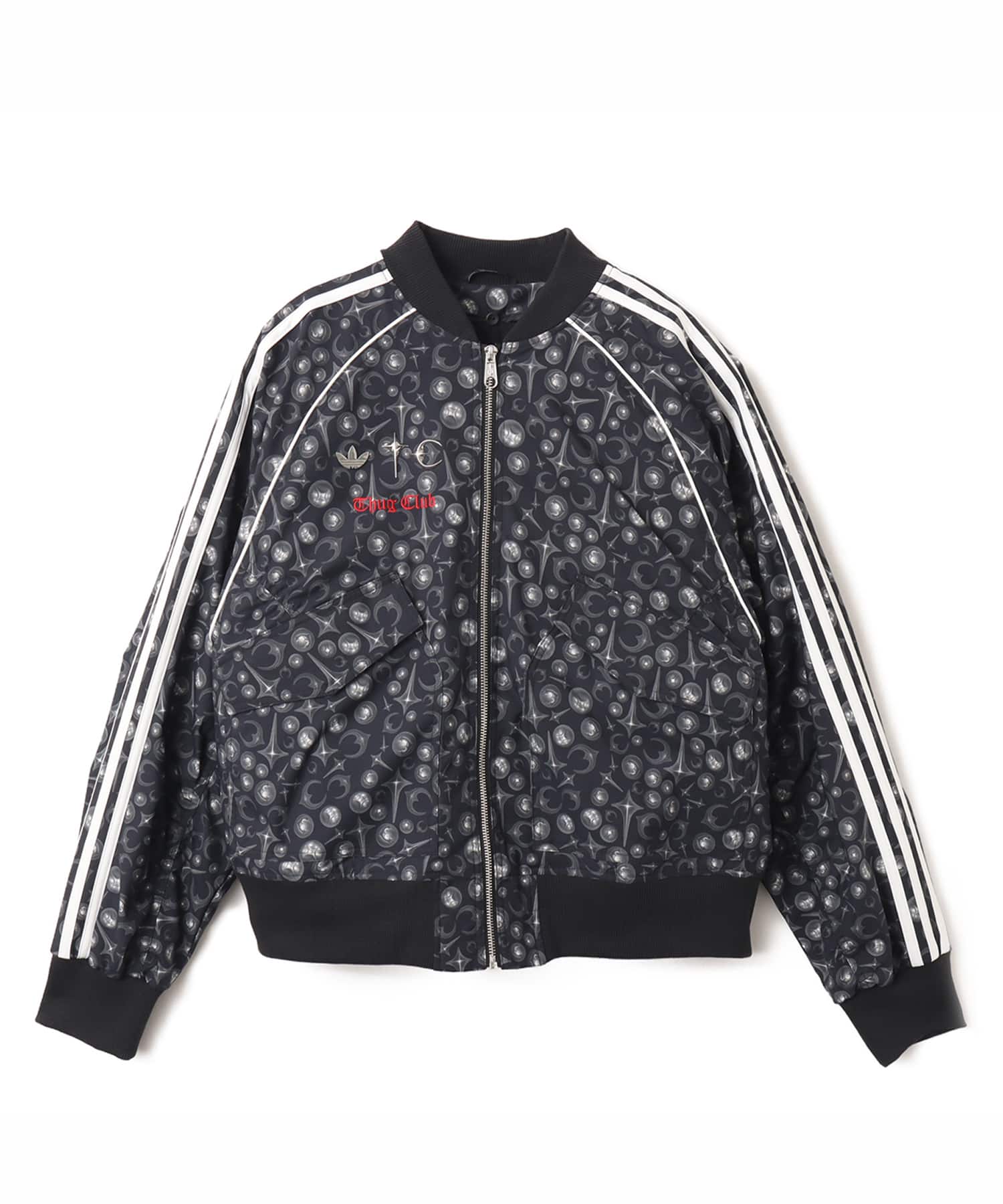adidas THUG CLUB SUPERSTAR JACKET ブラック/ホワイトのメイン画像